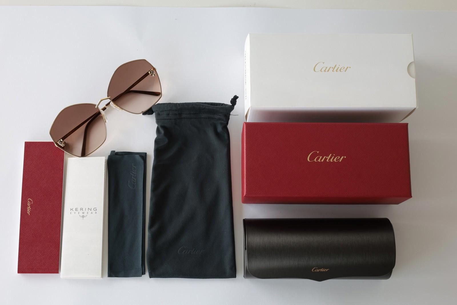 Cartier New Cartier eyewear optical sunglasses CT0356S 002 gold Size ONE SIZE - 8 Thumbnail