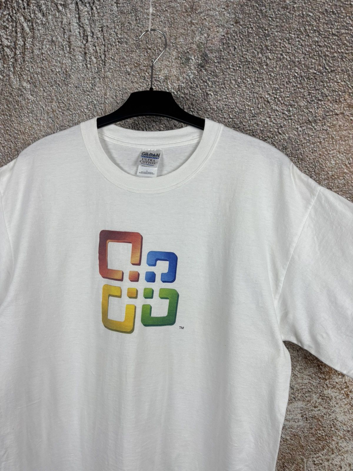 Microsoft Vintage Microsoft Office Gildan White T Shirt Size L Size US L / EU 52-54 / 3 - 2 Thumbnail