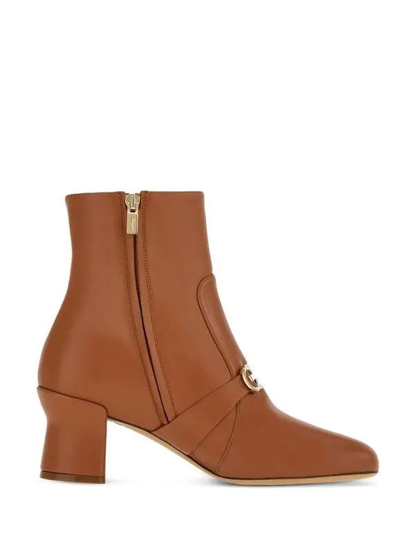 Salvatore Ferragamo o1y0426 Ankle Boots in Camel Size US 9.5 / IT 39.5 - 2 Thumbnail