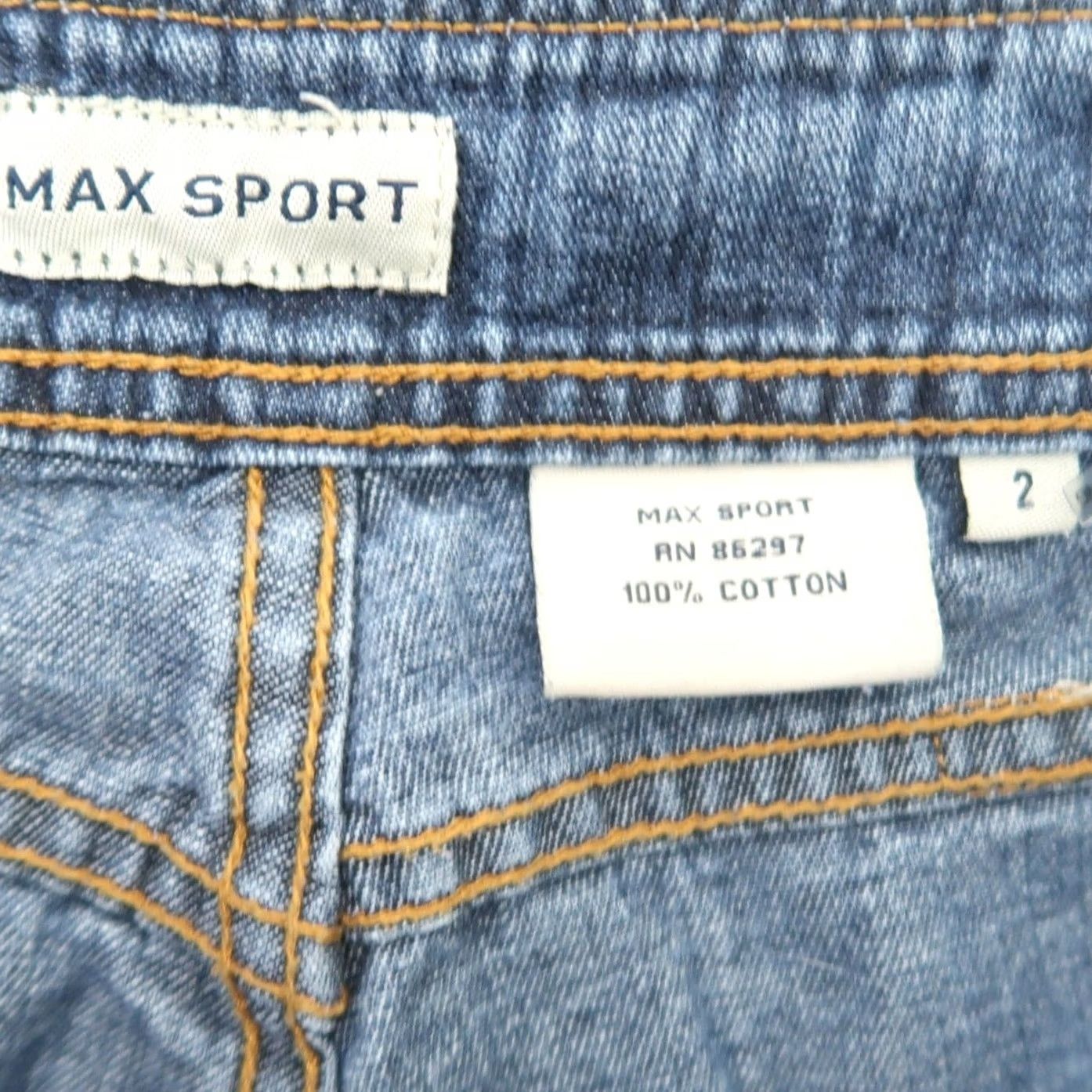 Sportmax VINTAGE Max Sport Jeans Flared Low Rise 90s 2 Womens Denim Medium Wash Blue Size 26" / US 2 / IT 38 - 4 Thumbnail