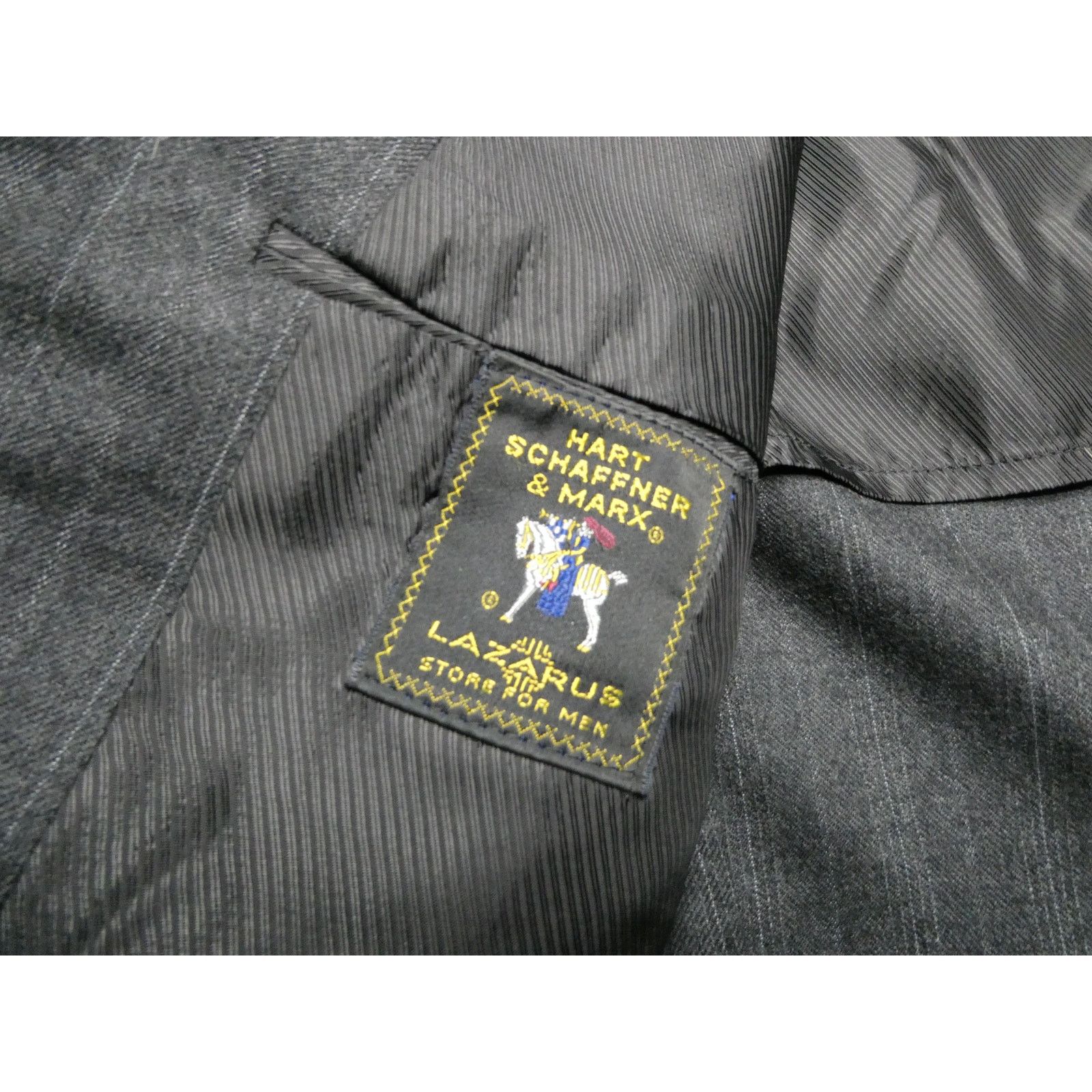 Hart Schaffner Marx vintage Hart Schaffner Marx sport coat, 40R, gray pinstripe Size 40R - 3 Thumbnail