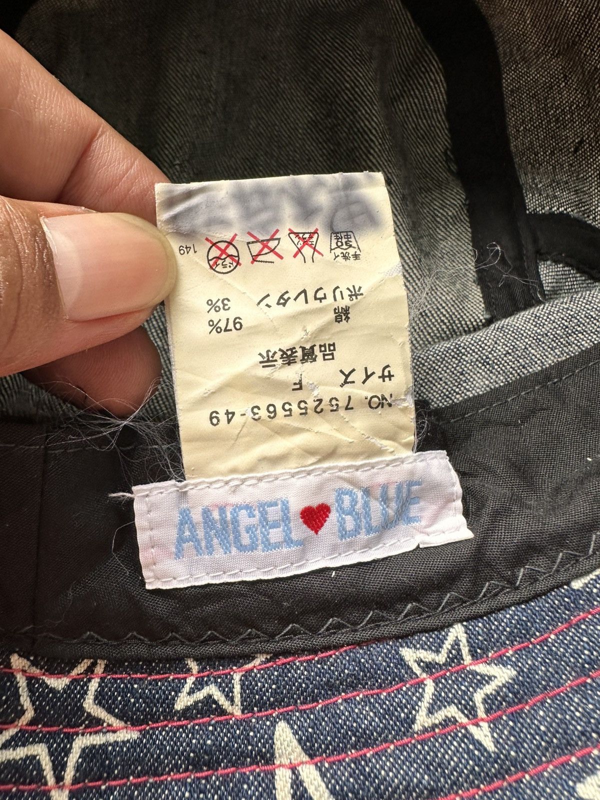 Angel Blue × Japanese Brand × Kapital Vintage Y2k Angel Blue Bucket hat Size ONE SIZE - 6 Thumbnail