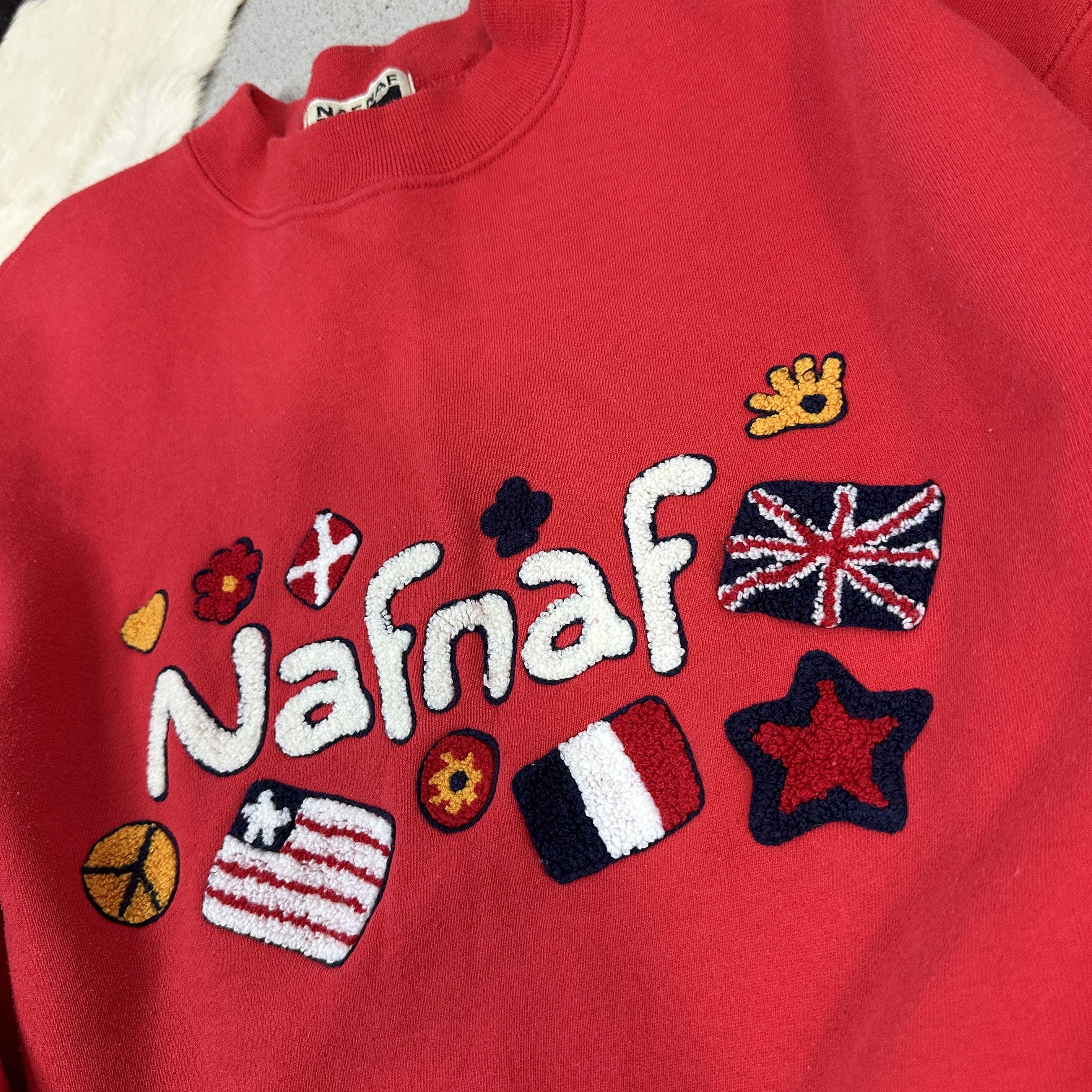 Vintage Vintage Naf Naf 90s Sweatshirt Size US XL / EU 56 / 4 - 4 Thumbnail