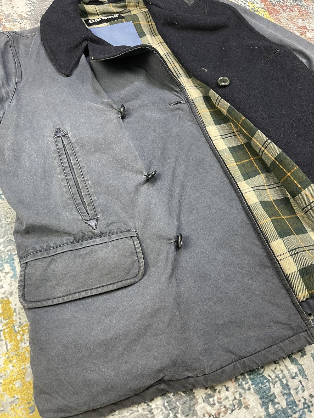 Barbour Vtg BARBOUR x Joe Casely Hayford for John Lewis Tartan Lined Size US L / EU 52-54 / 3 - 10 Thumbnail