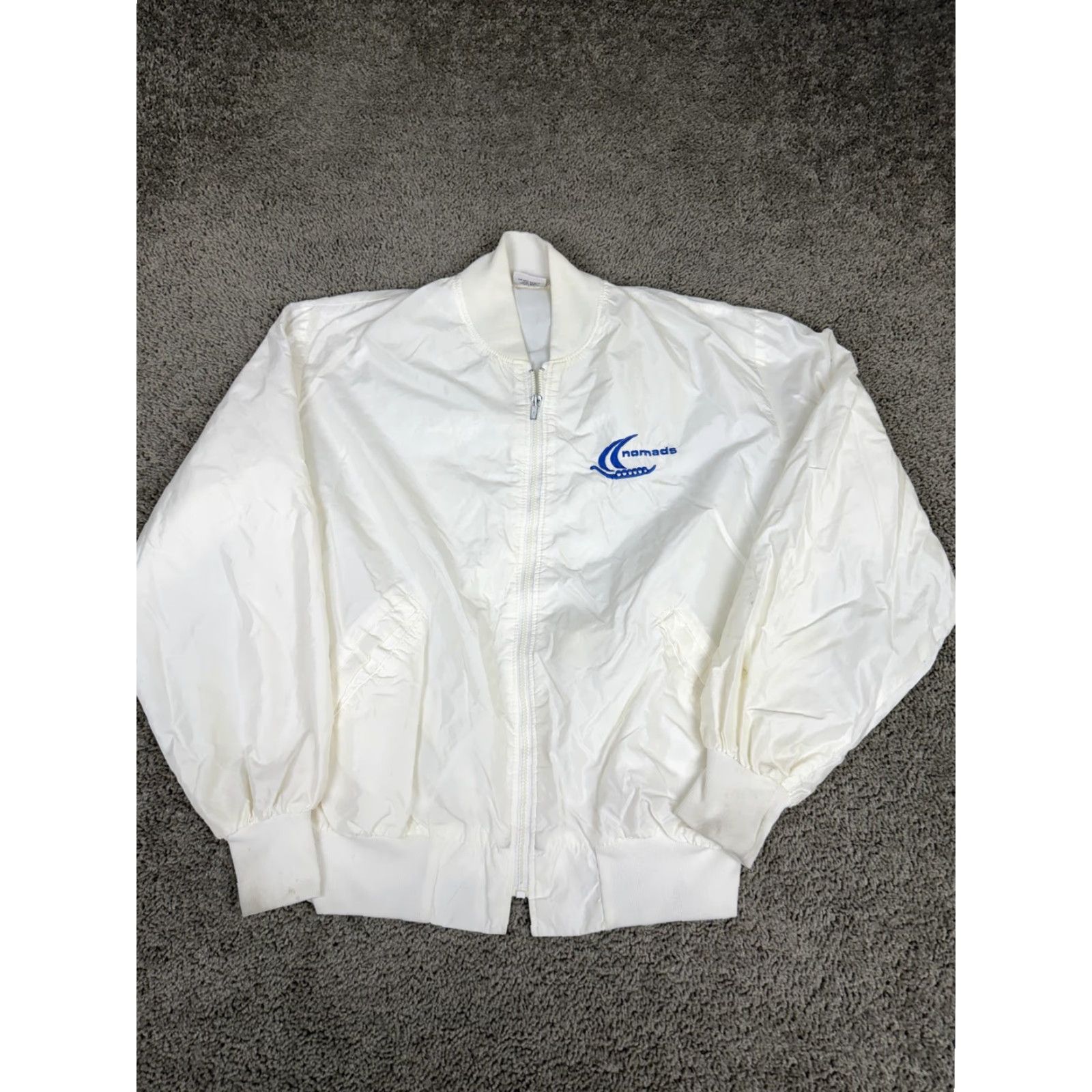 Vintage VINTAGE Birdie Jacket Mens M White Nomads Bomber Full Zip Nylon Golf USA Size US M / EU 48-50 / 2 - 2 Thumbnail