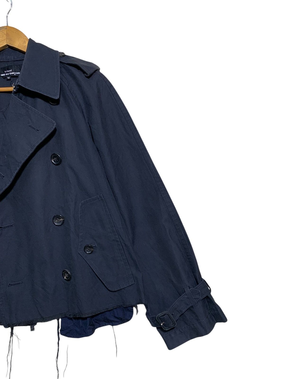 Comme des Garcons 🔥TRICOT CdG TRENCHCOATS NAVY Size M / US 6-8 / IT 42-44 - 3 Thumbnail