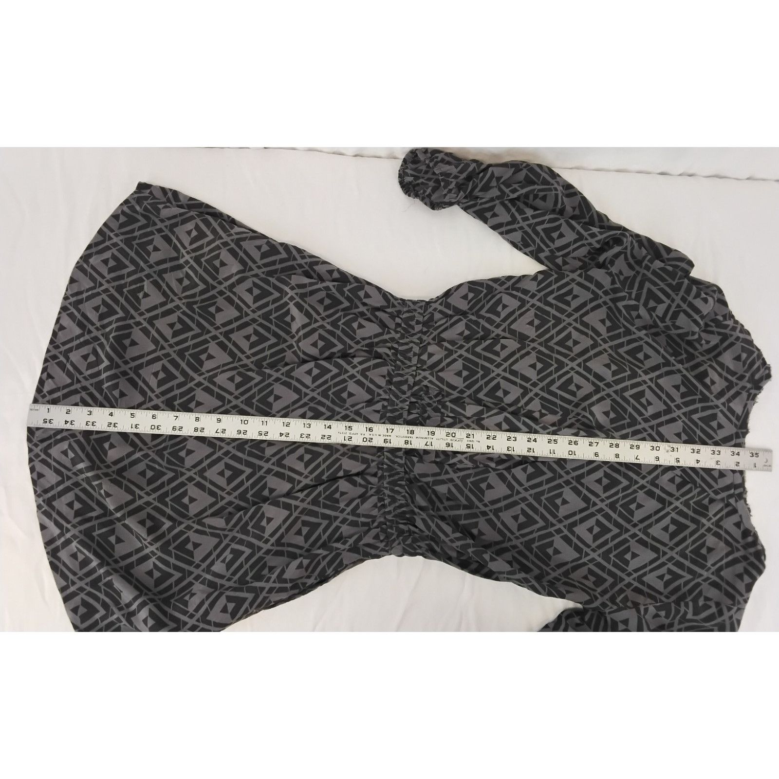 Rebecca Taylor Rebecca Taylor Dress Women's 2 Gray Geometric Pattern Size XS / US 0-2 / IT 36-38 - 14 Thumbnail