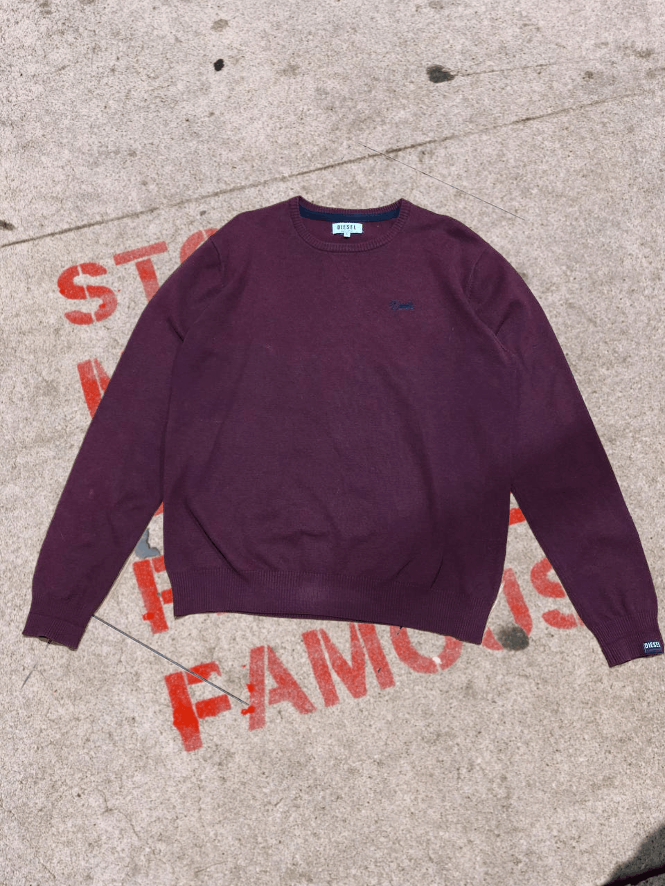 Diesel DIESEL VINTAGE LOGO KNITED SWEATER Size US L / EU 52-54 / 3 - 1 Thumbnail