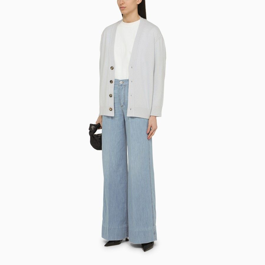 Bottega Veneta o1d2blof0824 Denim Jeans in Light Blue Size 26" / US 2 / IT 38 - 2 Thumbnail