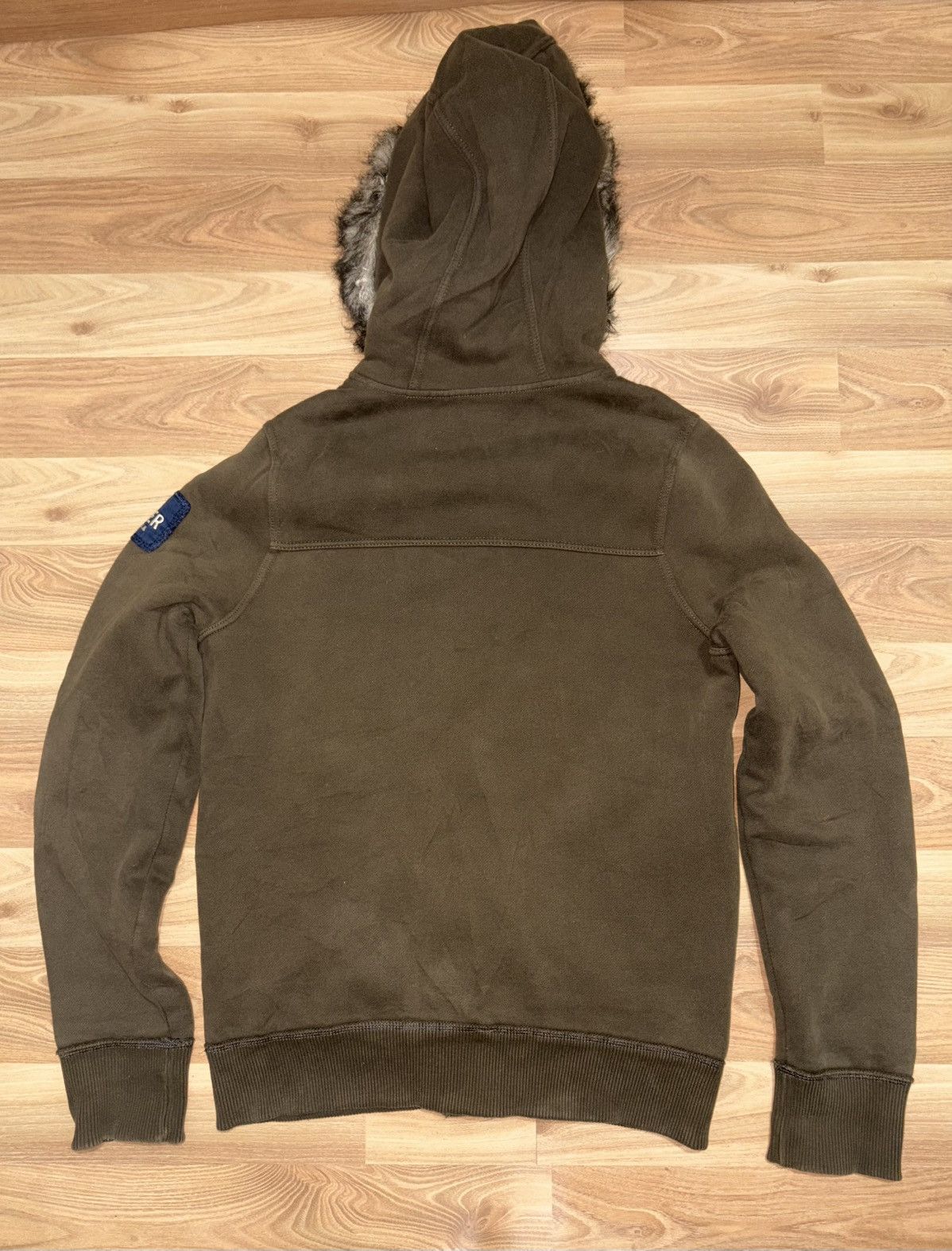 Hollister Hollister Co.Sherpa Lined Hooded Jacket Army Green Y2K Style Size US M / EU 48-50 / 2 - 2 Thumbnail