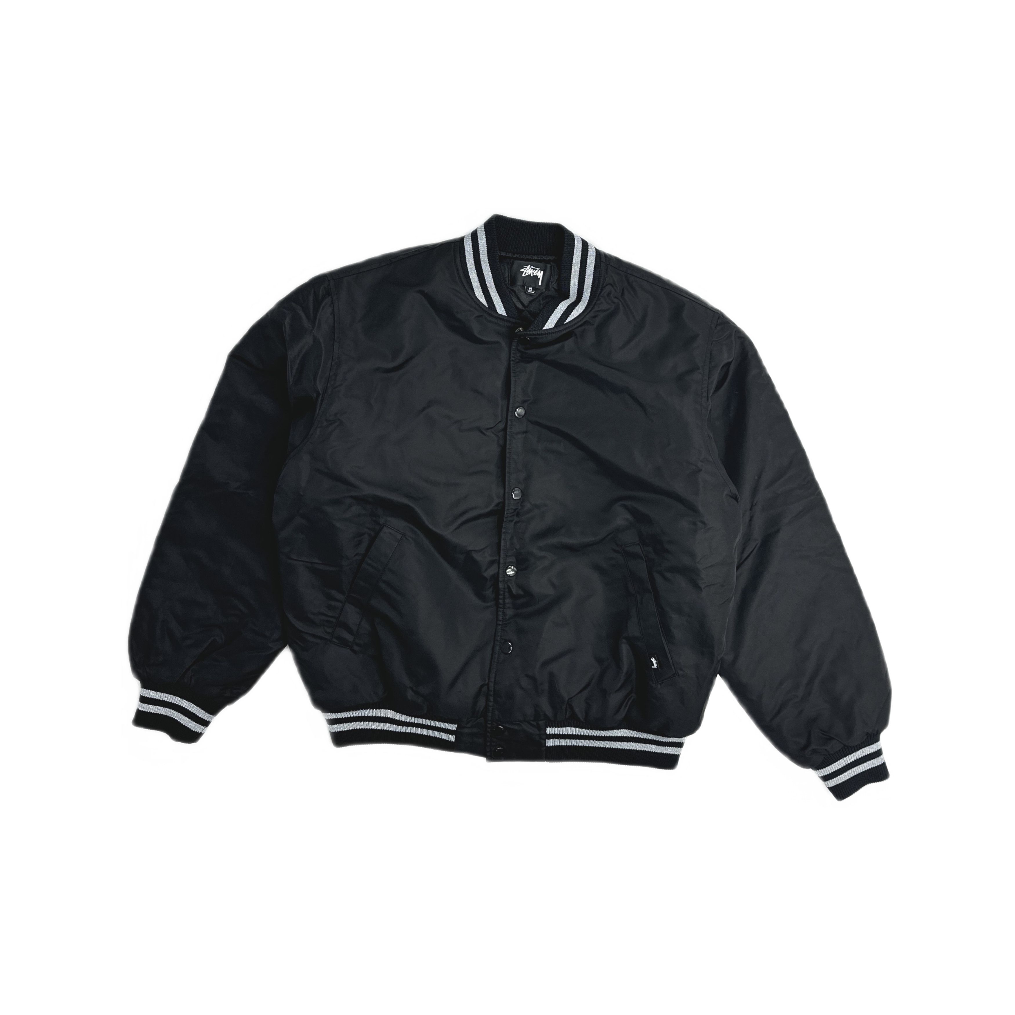 Stussy Stussy World Tour 35 Satin Bomber Jacket - Size: XL | Grailed