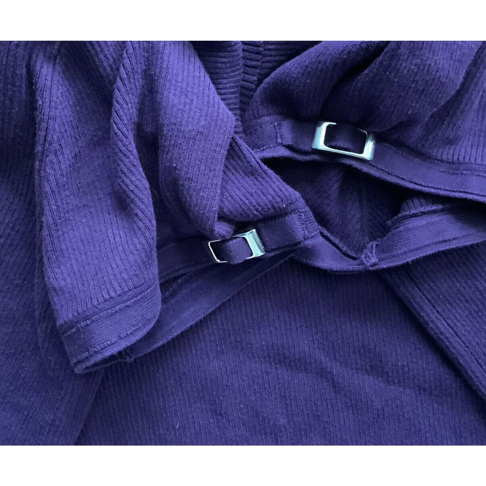 Apt. 9 APT 9 Sweater Purple Knit Turtle Neck Buckle Sleeves PXL XL Size XL / US 12-14 / IT 48-50 - 6 Thumbnail