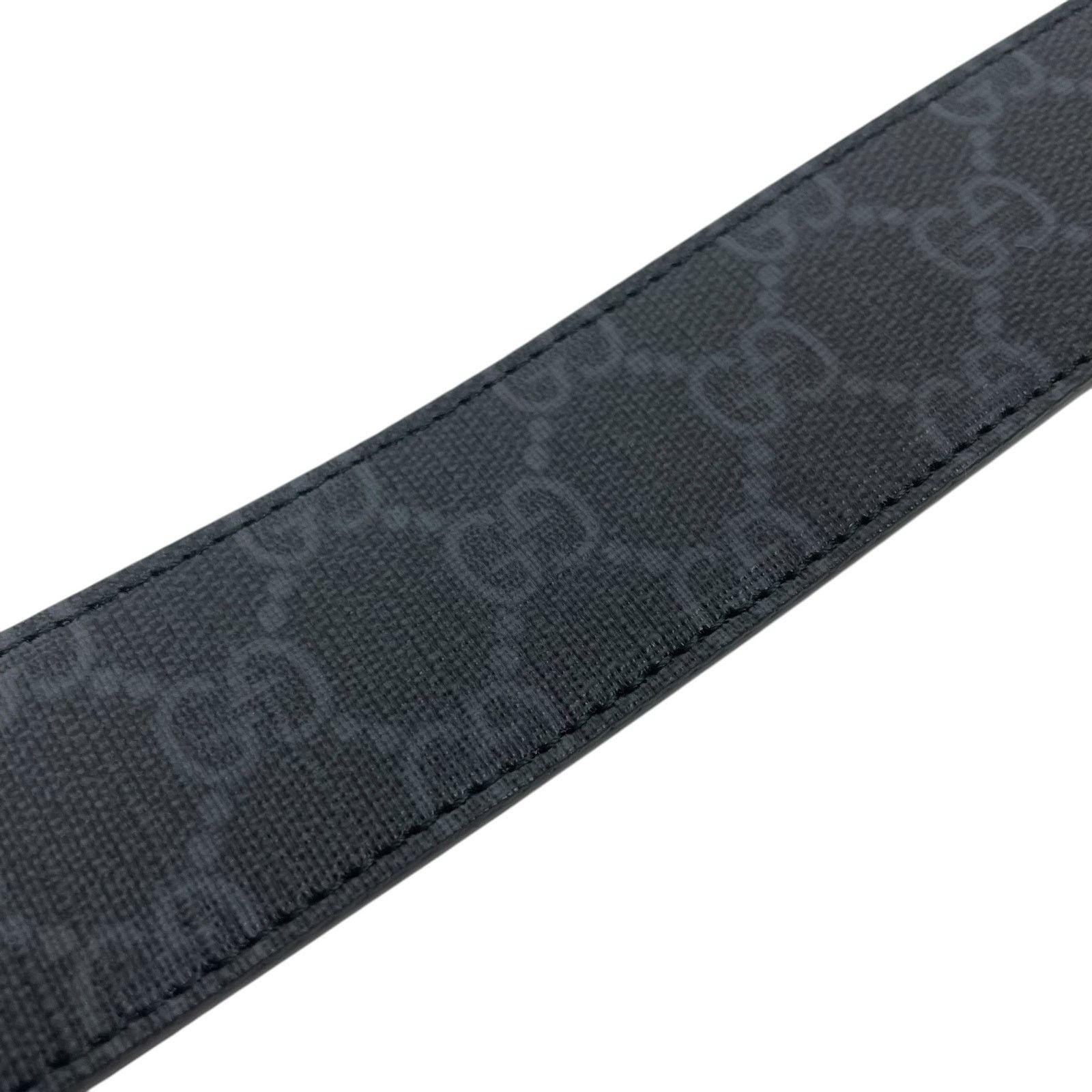Gucci Gucci GG Interlocking Buckle Supreme Canvas Belt Black 80/32 Size 32 - 11 Thumbnail