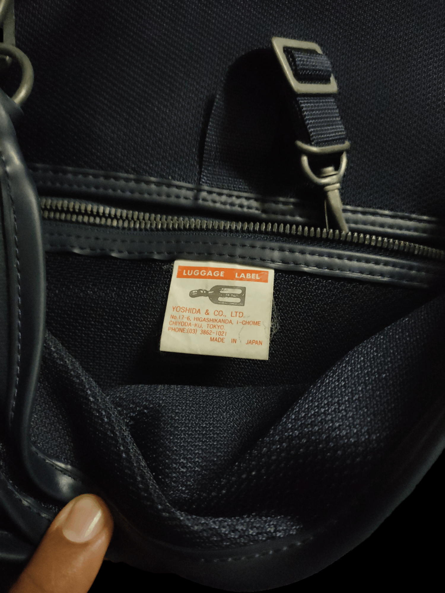 Japanese Brand Sling Bag Luggage Label x Porter x Blue Navy Size ONE SIZE - 5 Thumbnail