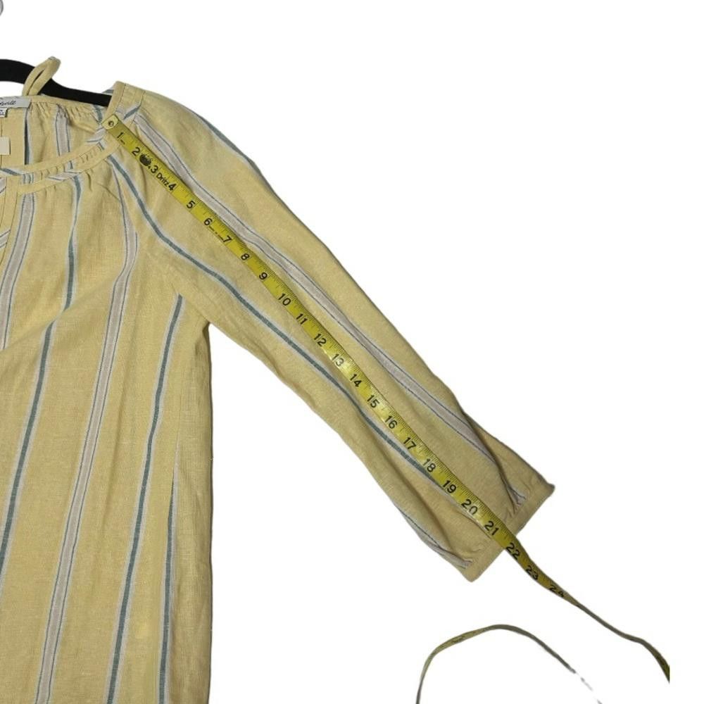 Madewell Madewell l NWT Tie-Back Peasant Top in Atlantic Stripe XS Size XS / US 0-2 / IT 36-38 - 9 Thumbnail