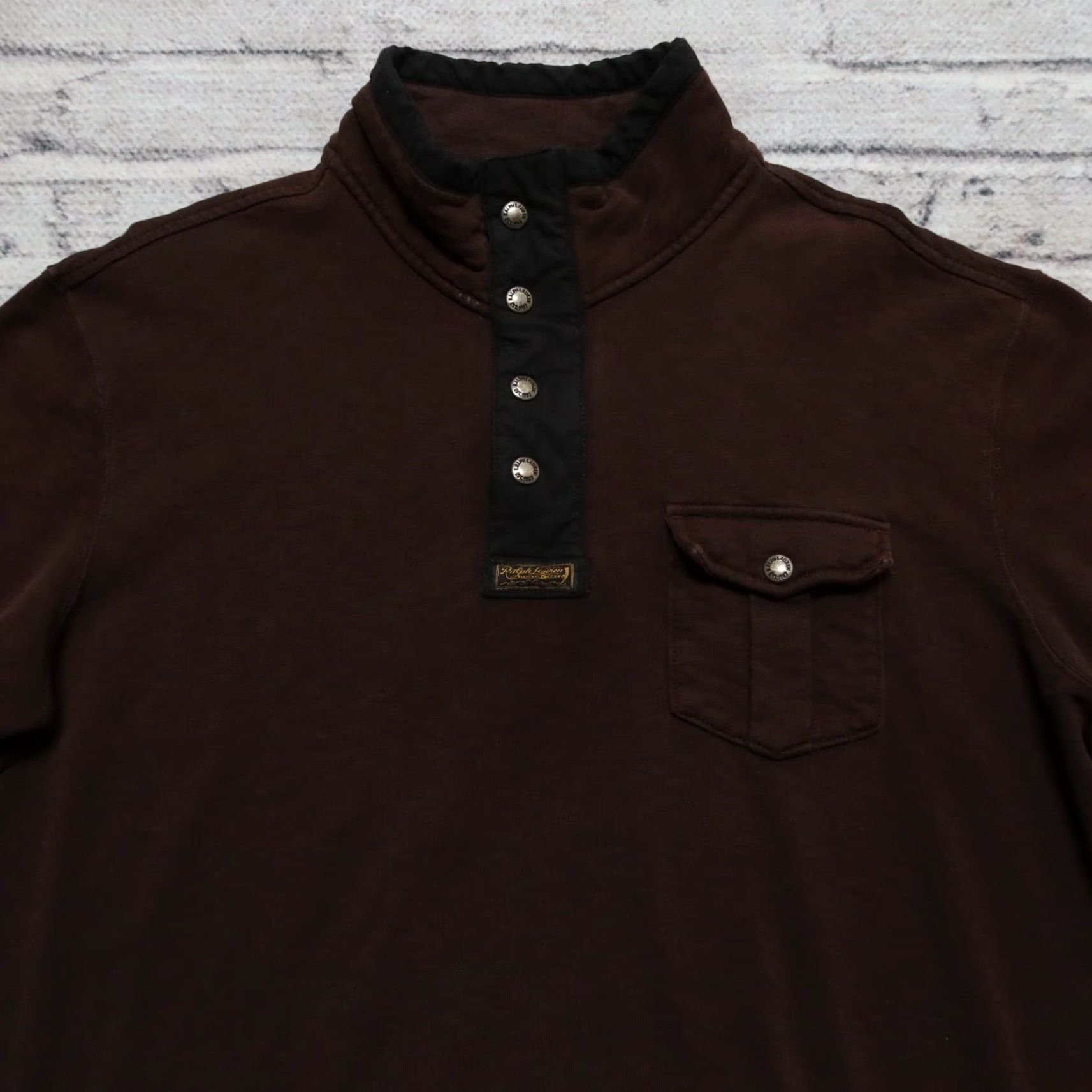 Polo Ralph Lauren Vintage Polo Ralph Lauren Sweatshirt Mens XL Brown Size US XL / EU 56 / 4 - 2 Thumbnail
