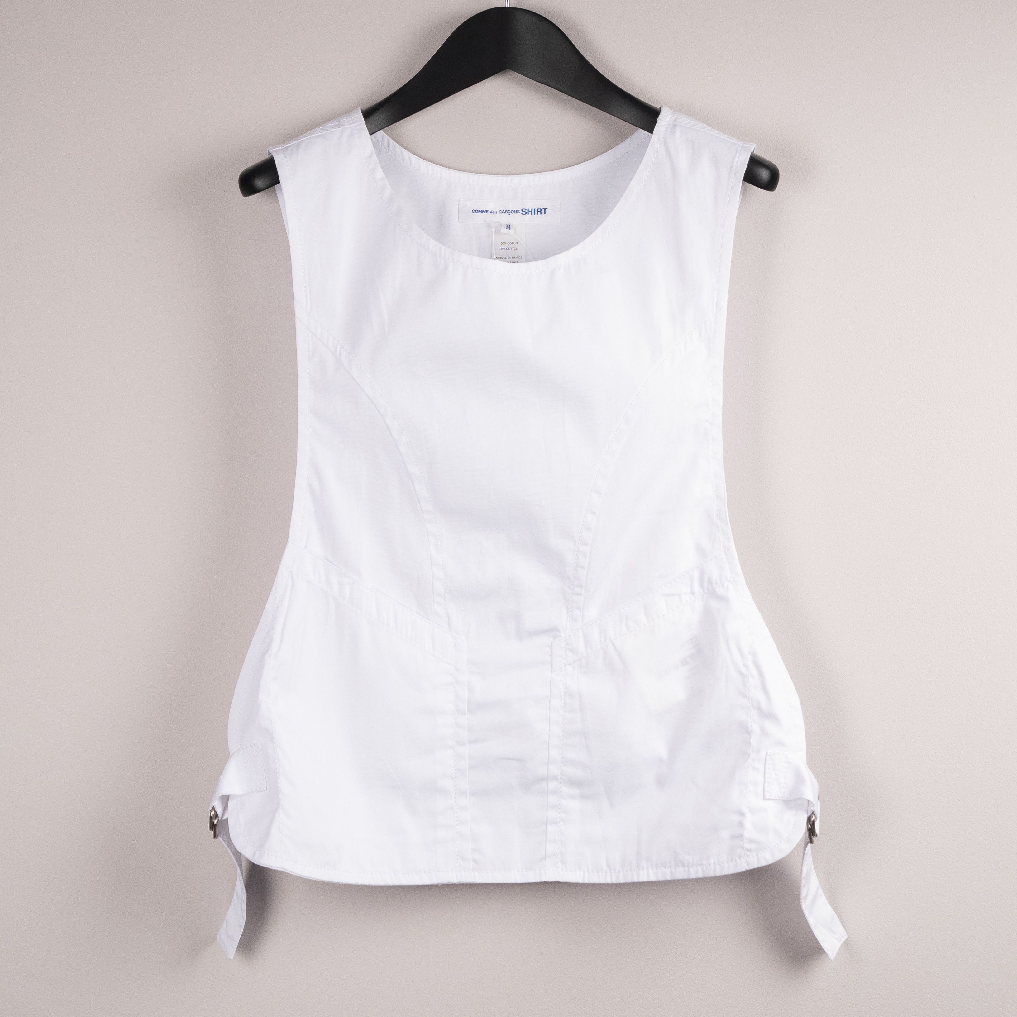 Comme des Garcons SHIRT Comme Des Garçons Shirt SS20 Buckle Apron White Size US M / EU 48-50 / 2 - 1 Thumbnail