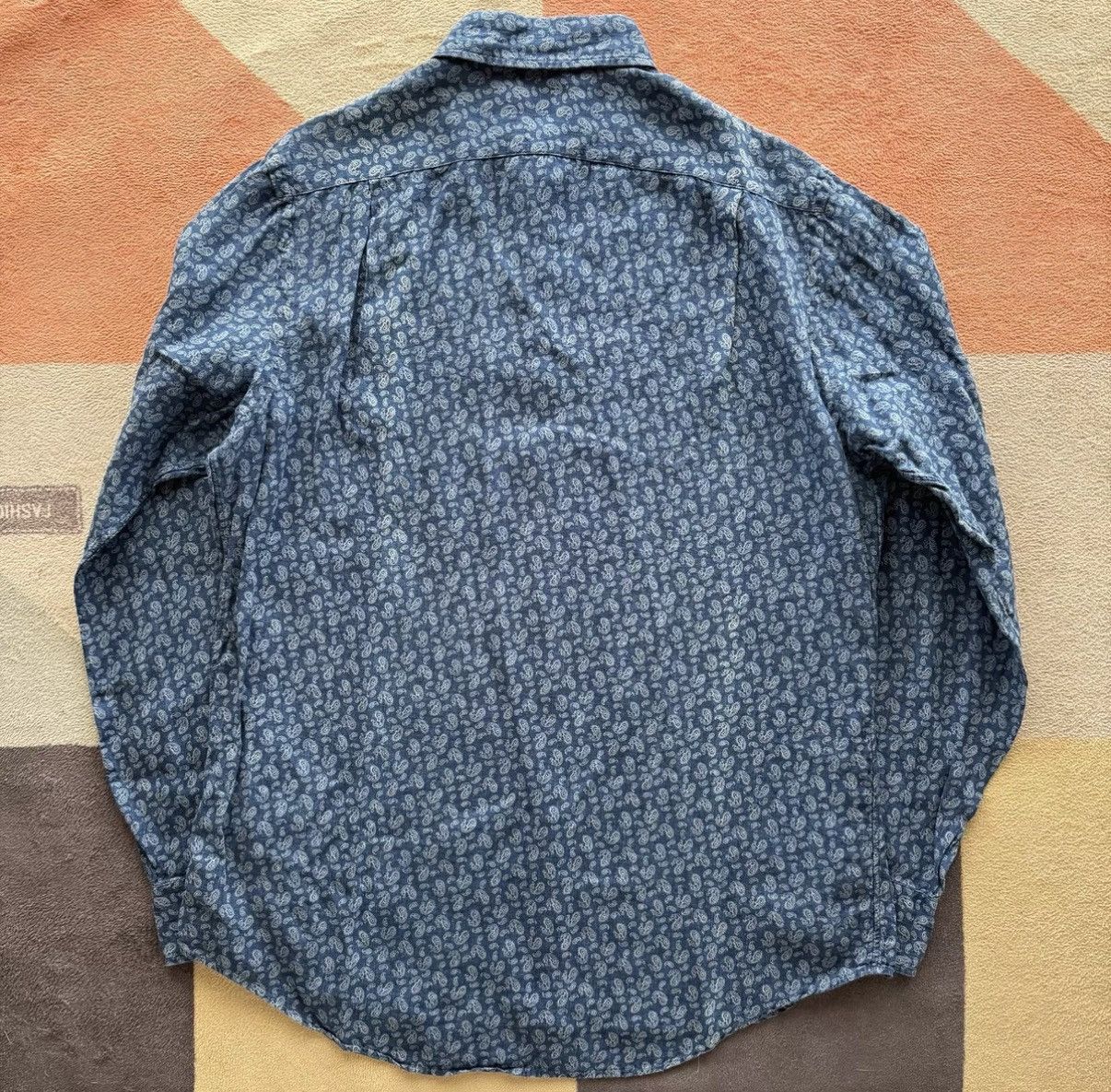 Polo Ralph Lauren Ralph Lauren Polo RL Indigo Linen Shirt K22 Size US M / EU 48-50 / 2 - 2 Thumbnail