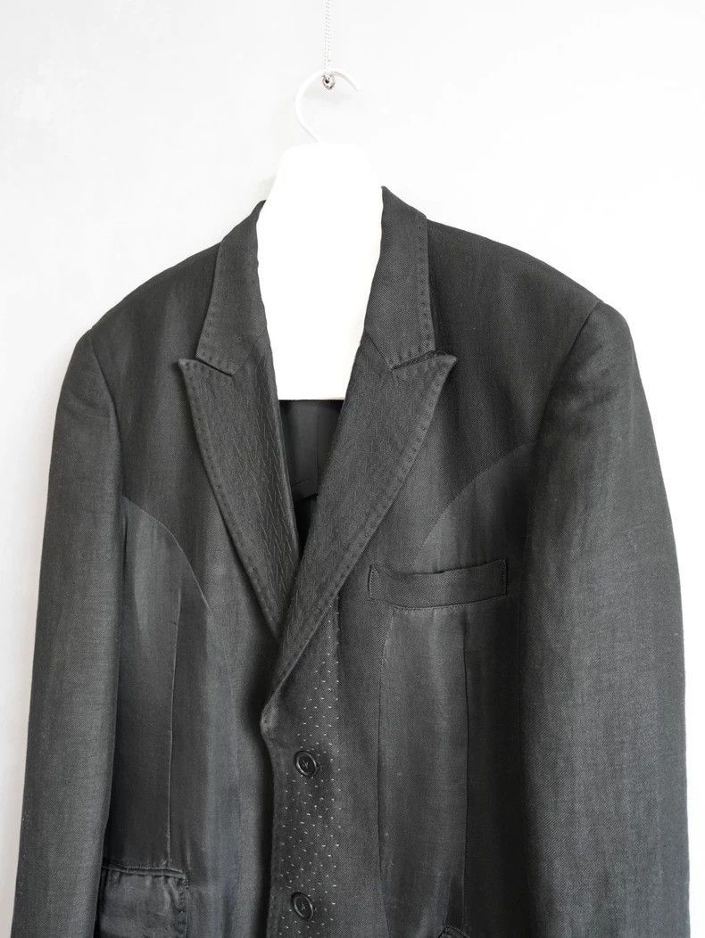 Yohji Yamamoto Yohji Yamamoto Yohji Yamamoto Hand-Stitched Jacket 09SS Size US L / EU 52-54 / 3 - 3 Thumbnail