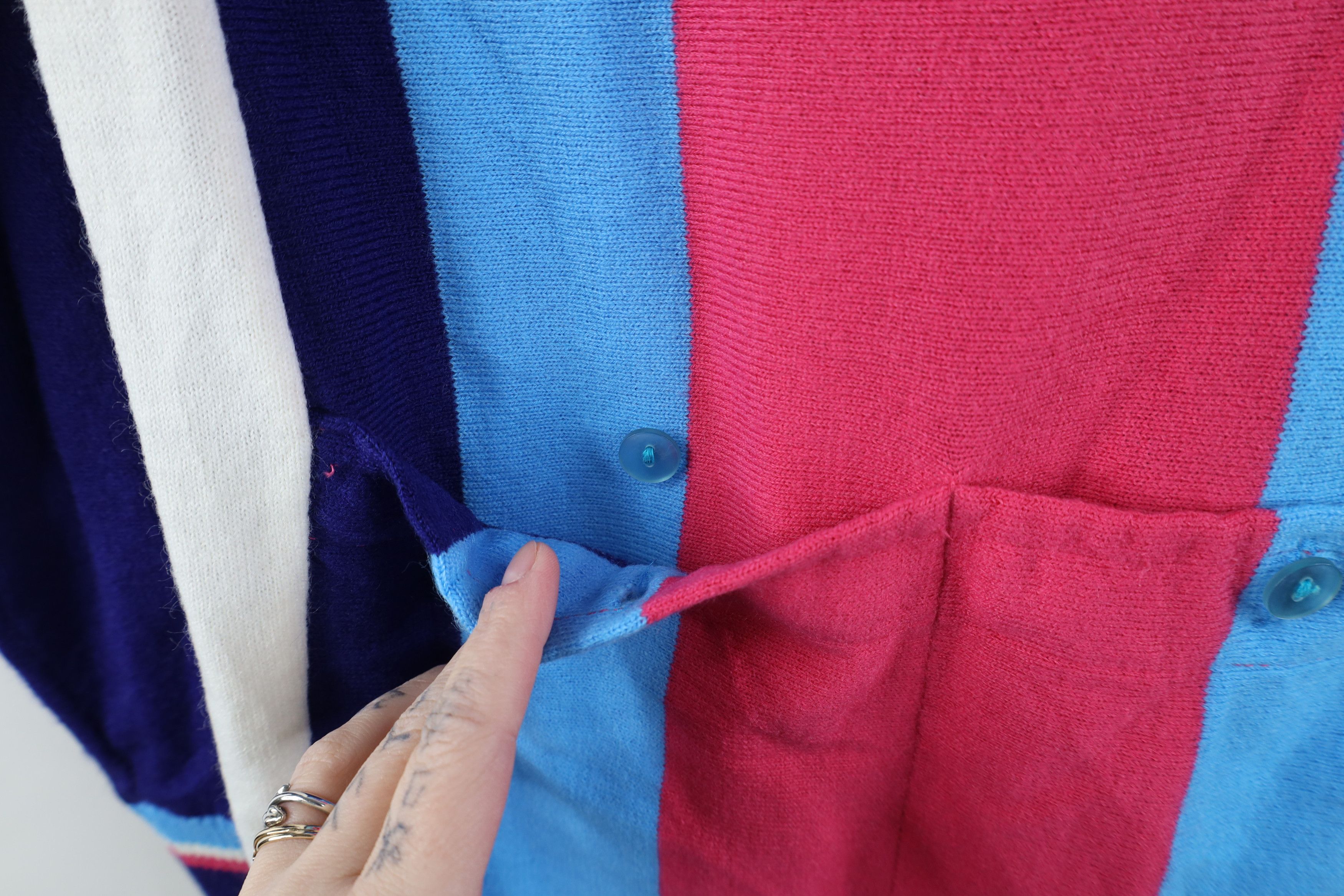 Vintage Vintage 80s Cycles Mercier Knit Long Sleeve Cycling Jersey Size US M / EU 48-50 / 2 - 12 Thumbnail