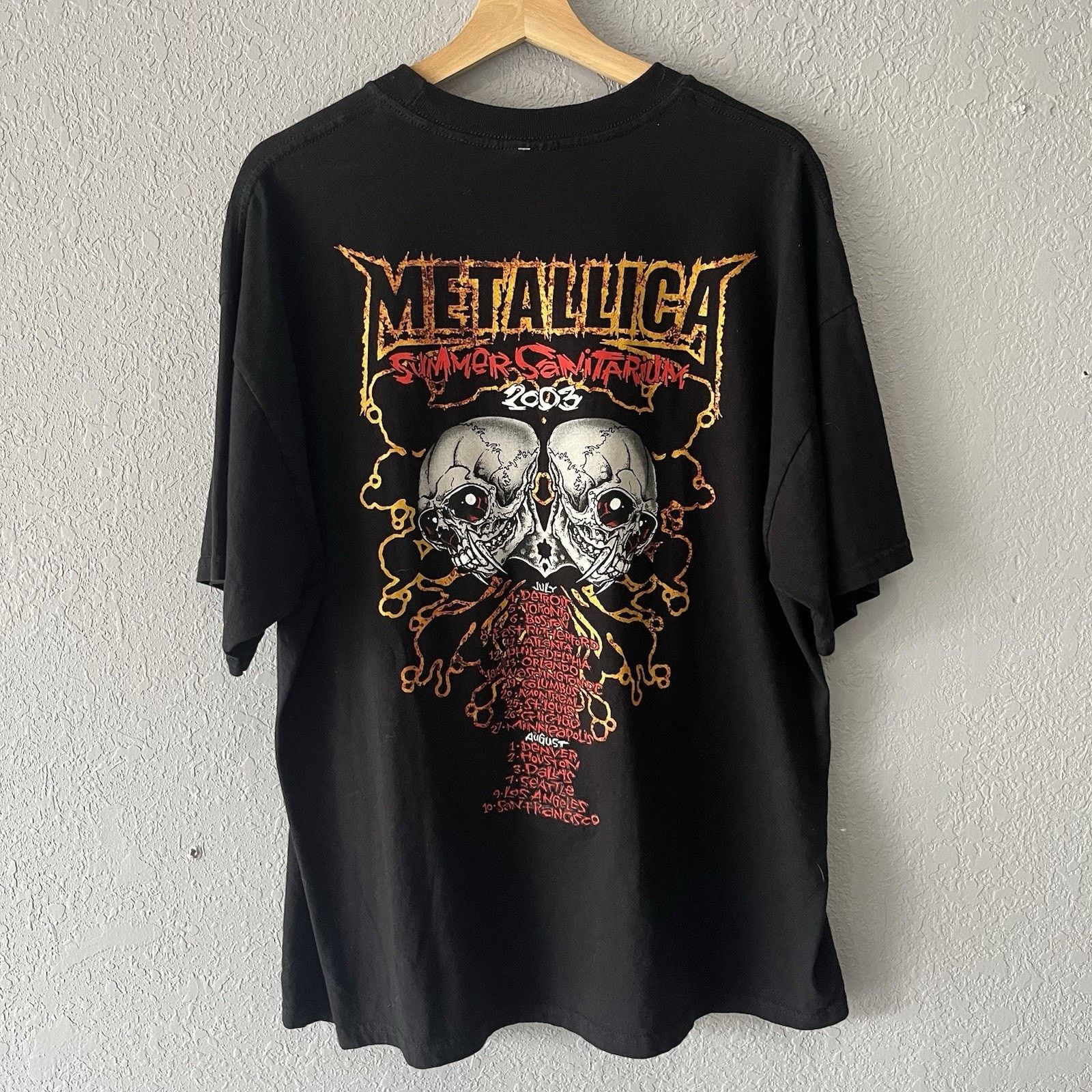Giant Vintage 2003 Metallica Tour Giant Tshirt Men’s XL Summer San Size US XL / EU 56 / 4 - 6 Thumbnail