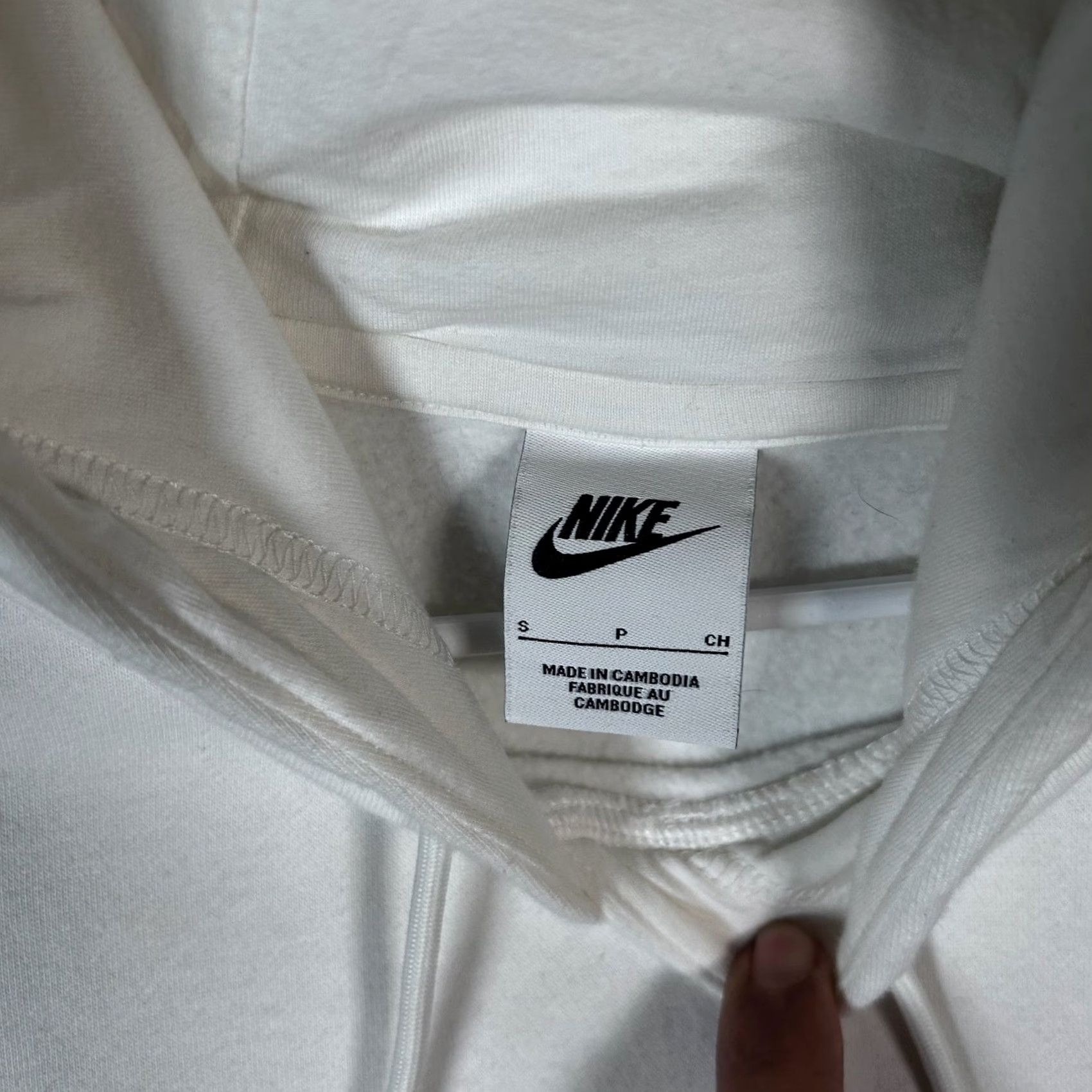 Nike Nike Center Swoosh Hoodie White Red Pullover Mens Size Small Size US S / EU 44-46 / 1 - 2 Thumbnail