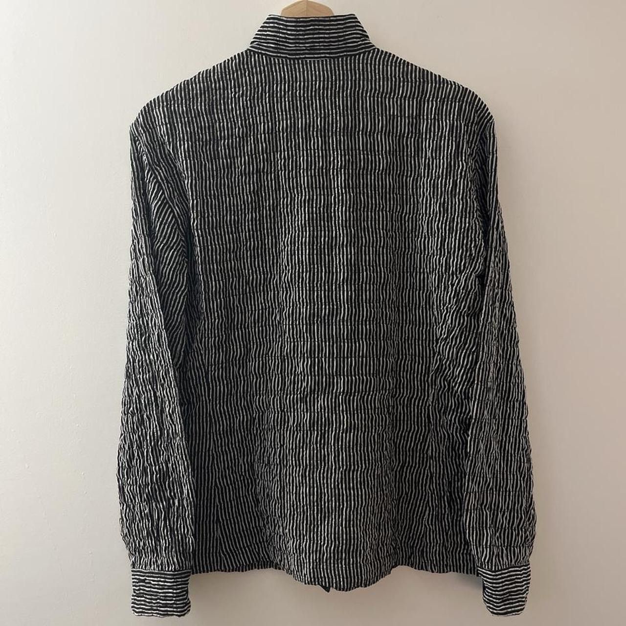 Issey Miyake Issey Miyake Crinkled Mandarin Collar Shirt Size US S / EU 44-46 / 1 - 3 Thumbnail