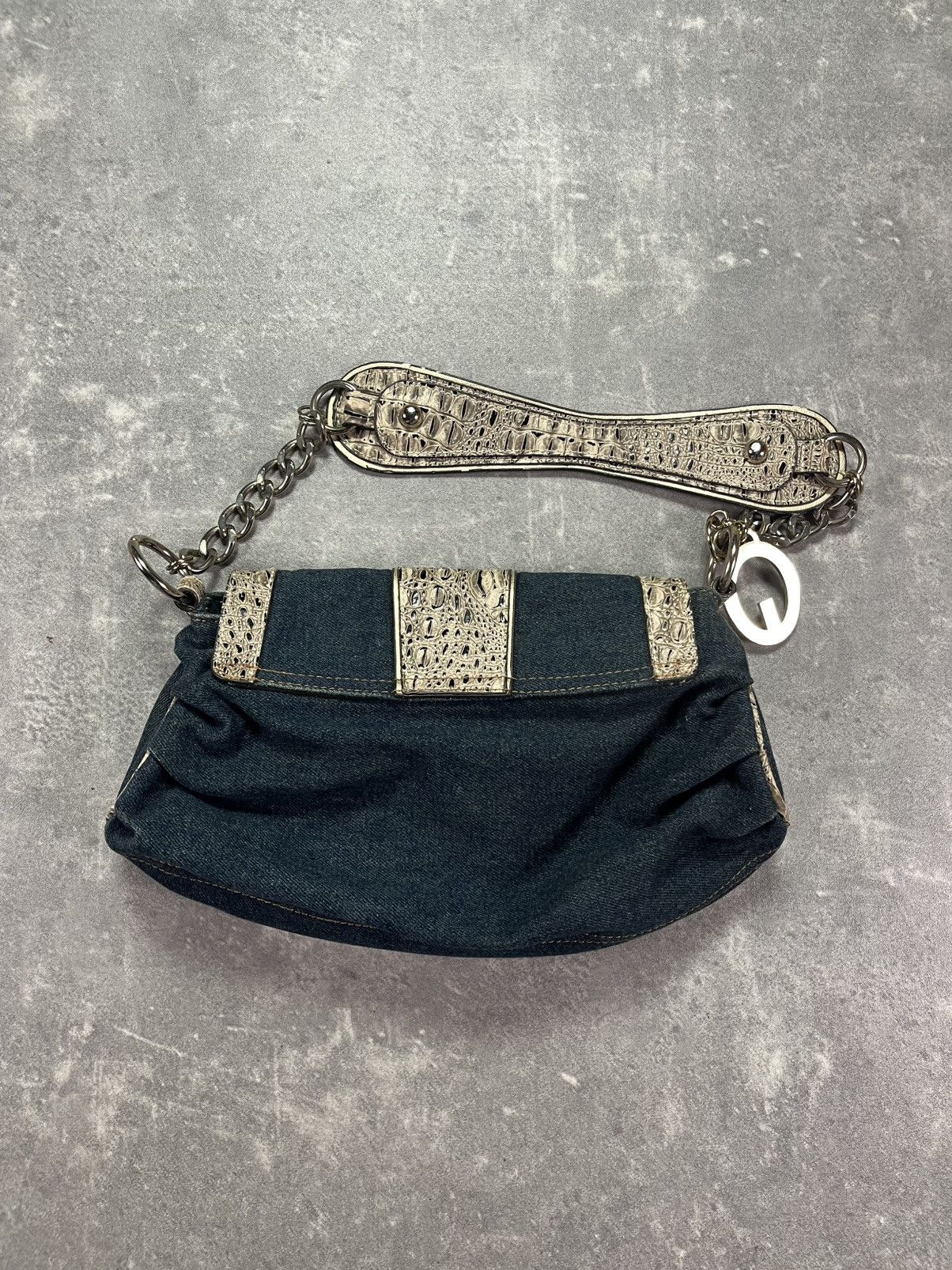 Guess 00s Guess Denim Buckle Y2K Bag Size ONE SIZE - 2 Thumbnail