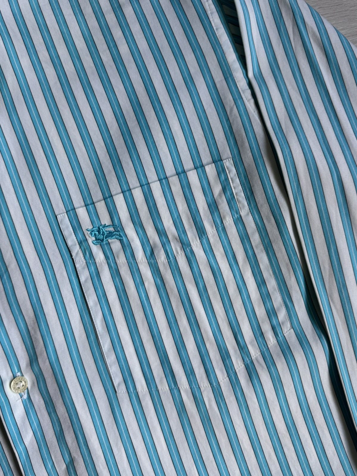 Burberry Vintage Burberry Stripped Button Up Shirt Size US S / EU 44-46 / 1 - 8 Thumbnail