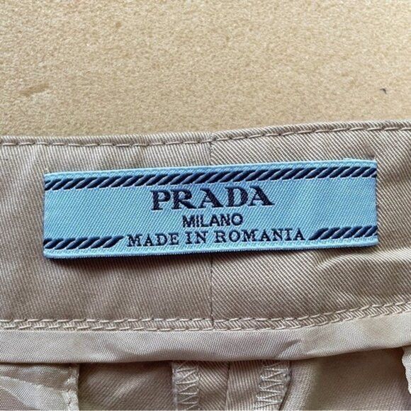 Prada Prada Straight Leg Cotton Crop Capri Pants - 8 / Medium Size 30" / US 8 / IT 44 - 7 Thumbnail