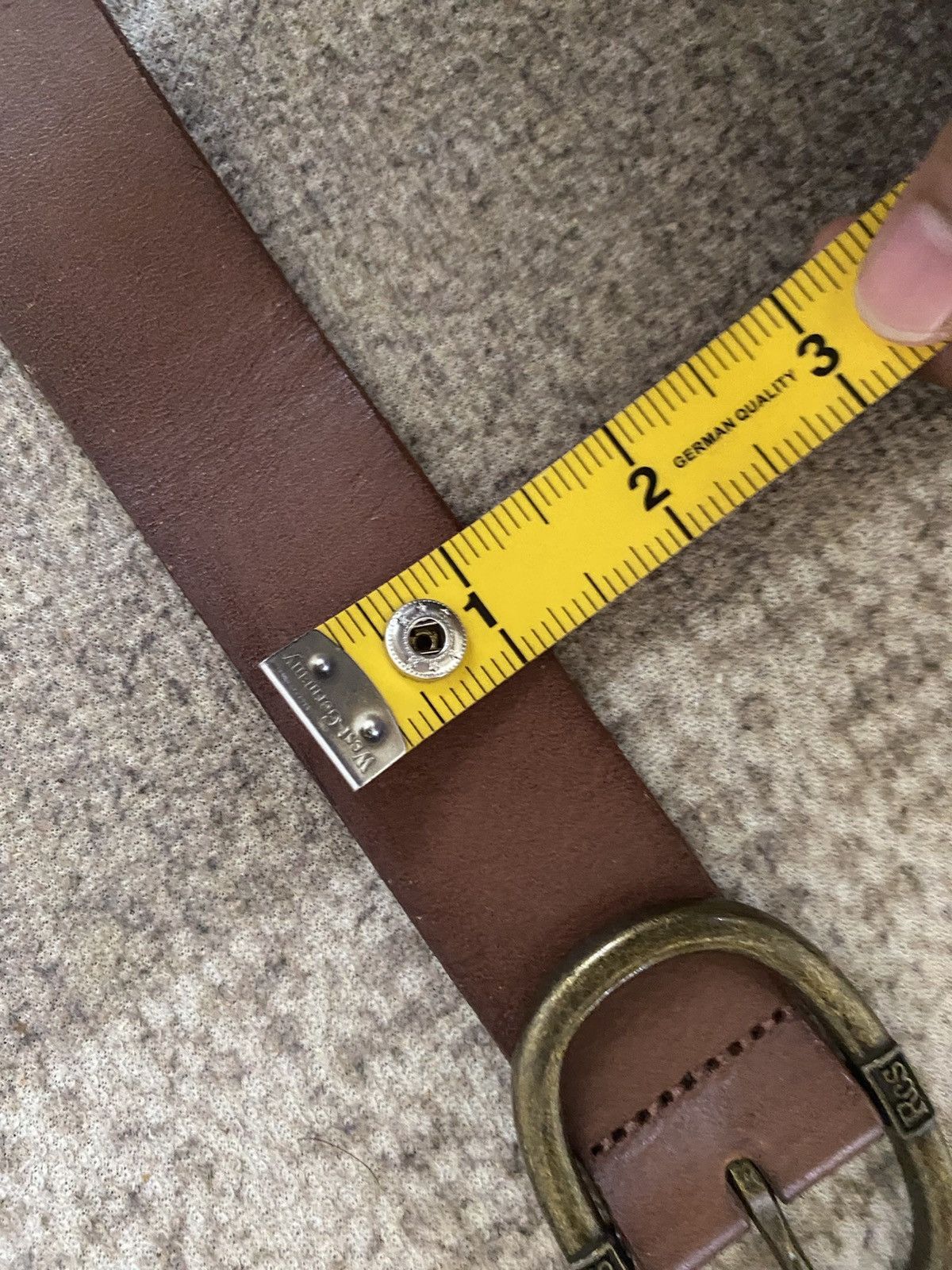 Leather Rodeo Crown Leather Buckle Belt Size ONE SIZE - 14 Thumbnail