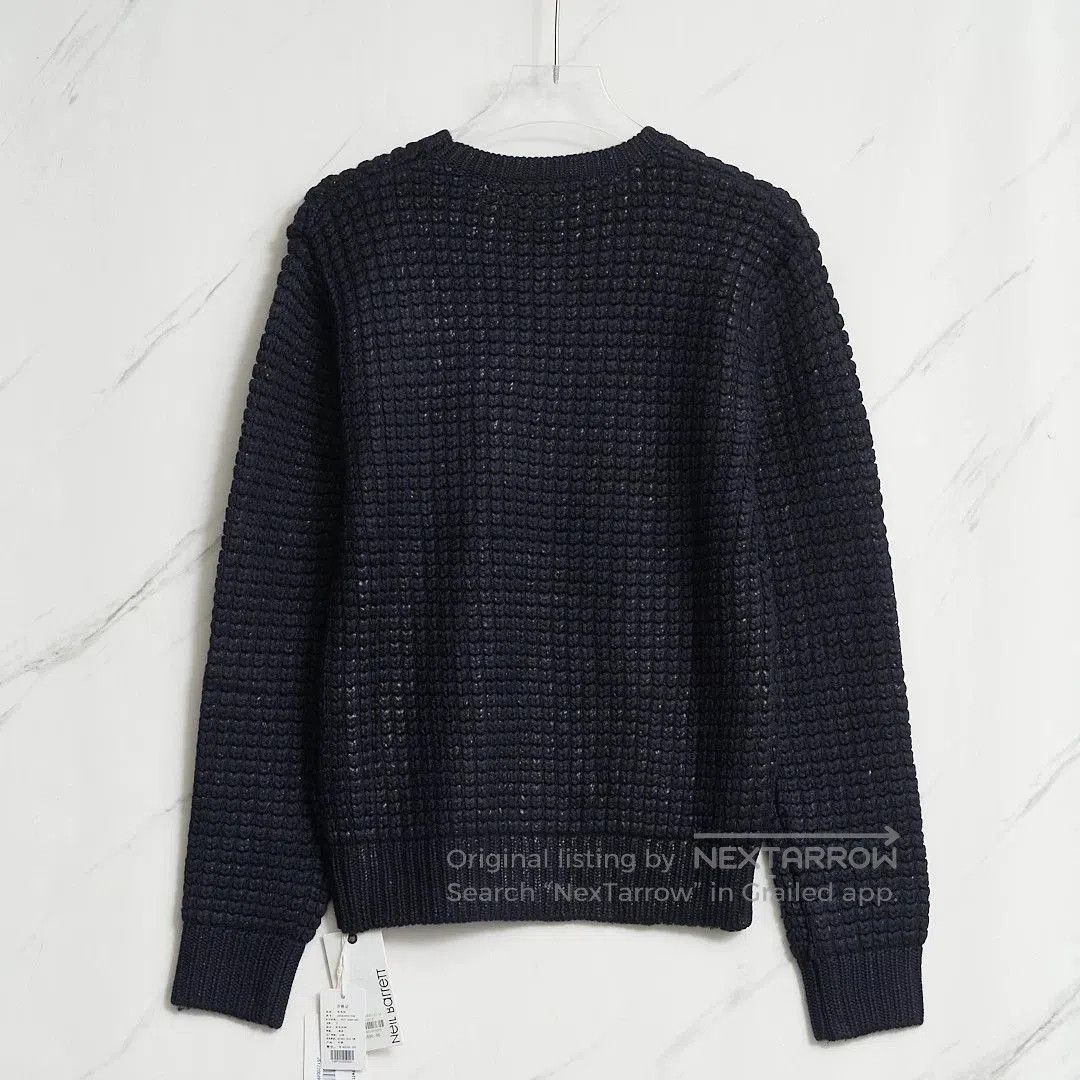 Neil Barrett Neil Barrett Men's Navy Cable Knit Sweater. Size US M / EU 48-50 / 2 - 4 Thumbnail