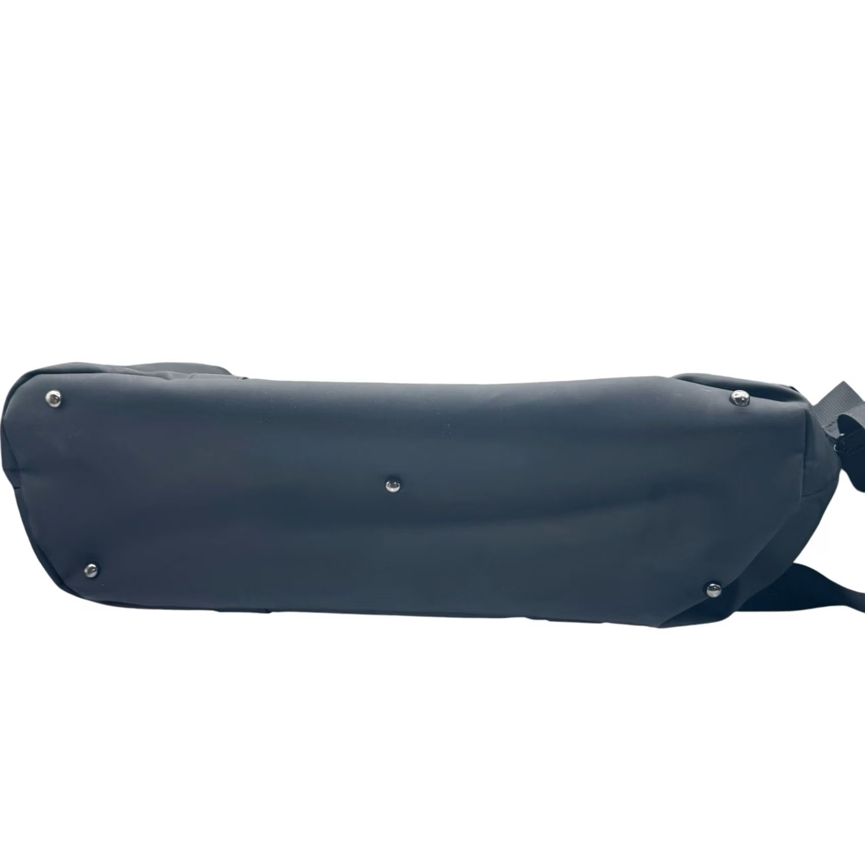 Vintage Duchamp London Black Rubberized Duffle Bag Duffle Army Camouflage USB Strap & Laptop Sleeve 28in 13in 8in Unisex Adults XL Black Navy/Black Size ONE SIZE - 5 Thumbnail