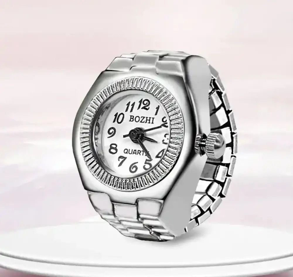 Jewelry Y2K 2000s vintage style Band Watch Ring Round Face Size ONE SIZE - 4 Thumbnail