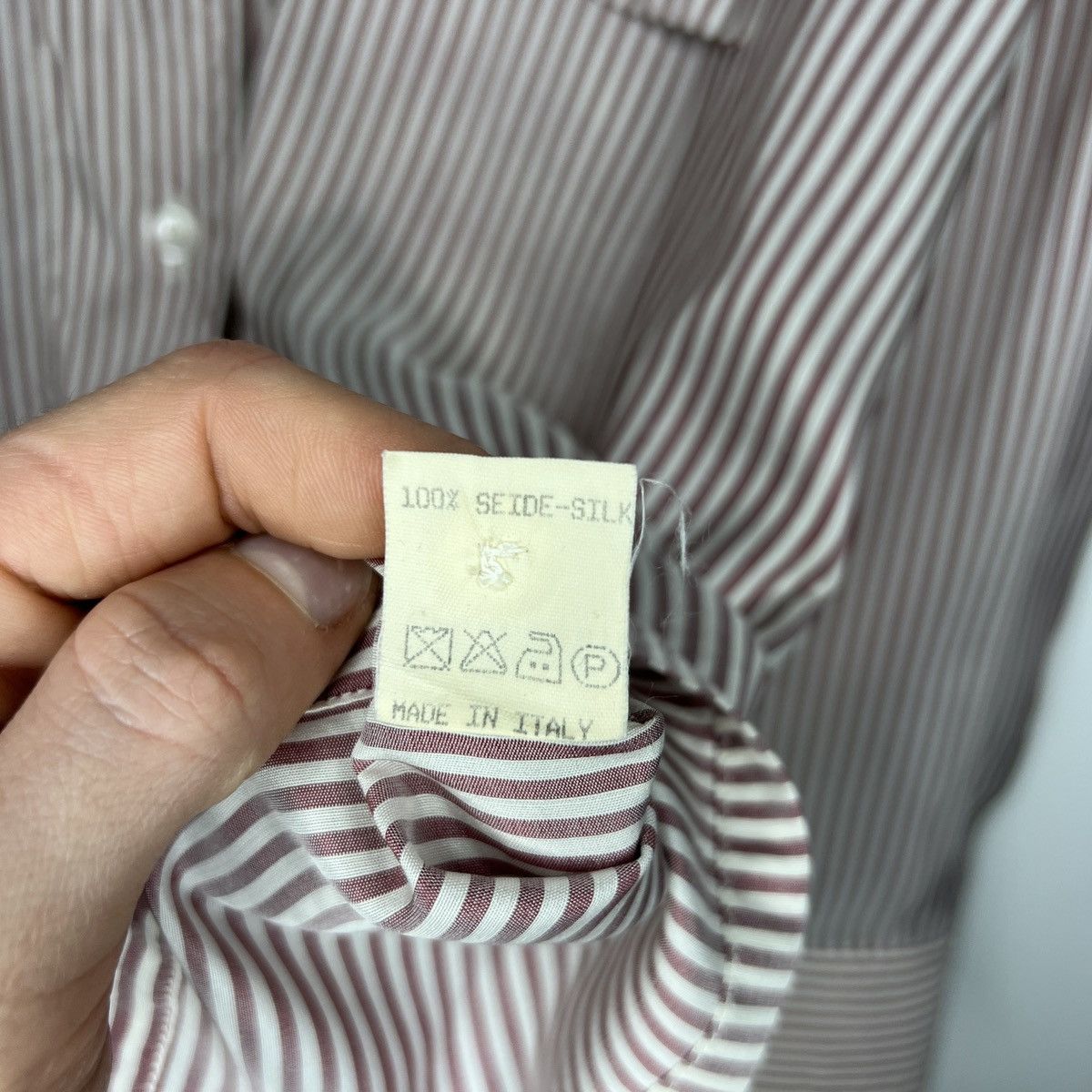 Jil Sander Vintage 90s Jil Sander Silk Shirt Button Up Size M / US 6-8 / IT 42-44 - 8 Thumbnail