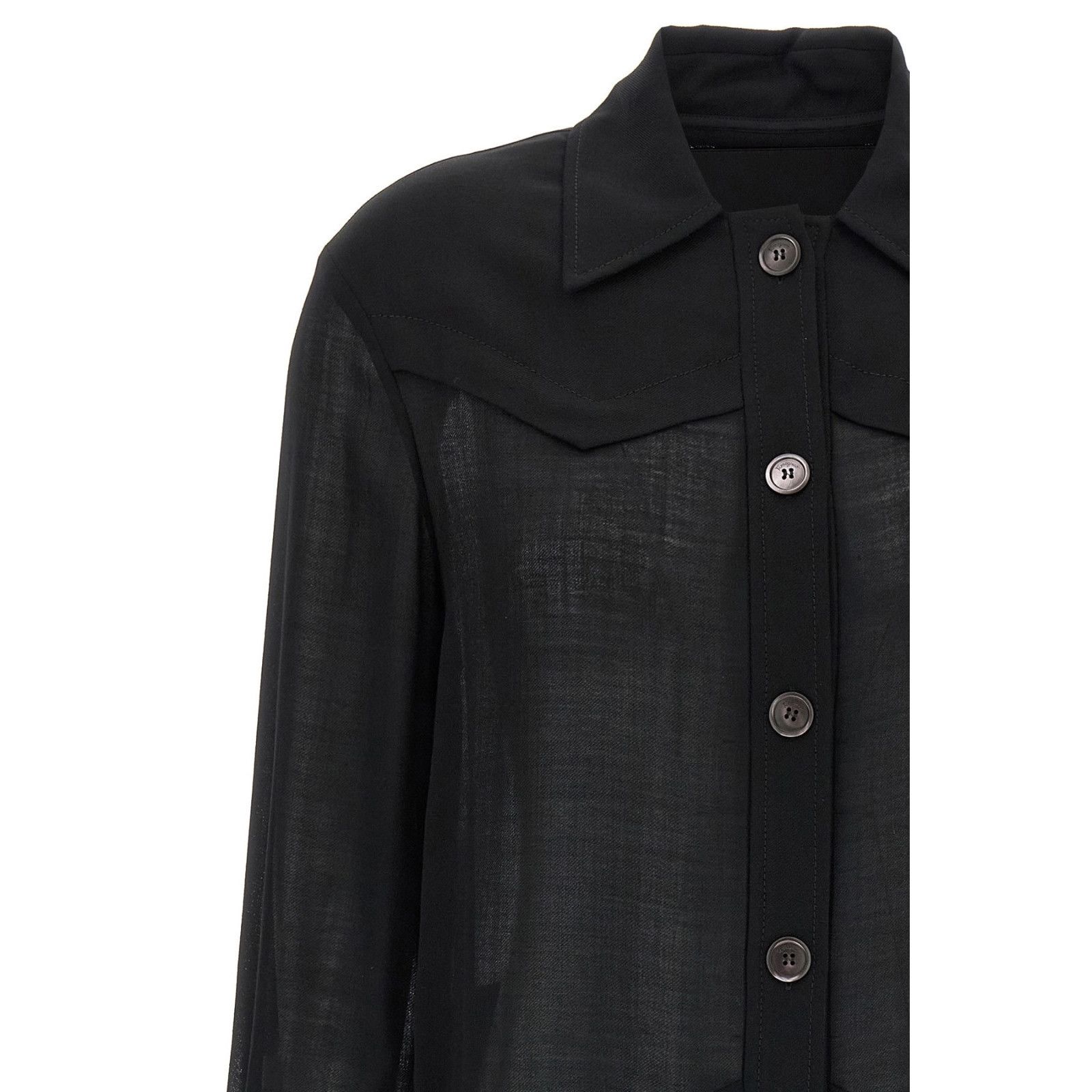 Salvatore Ferragamo FERRAGAMO Lightweight Black Wool Jacket New & Authentic (Wom Size S / US 4 / IT 40 - 3 Thumbnail