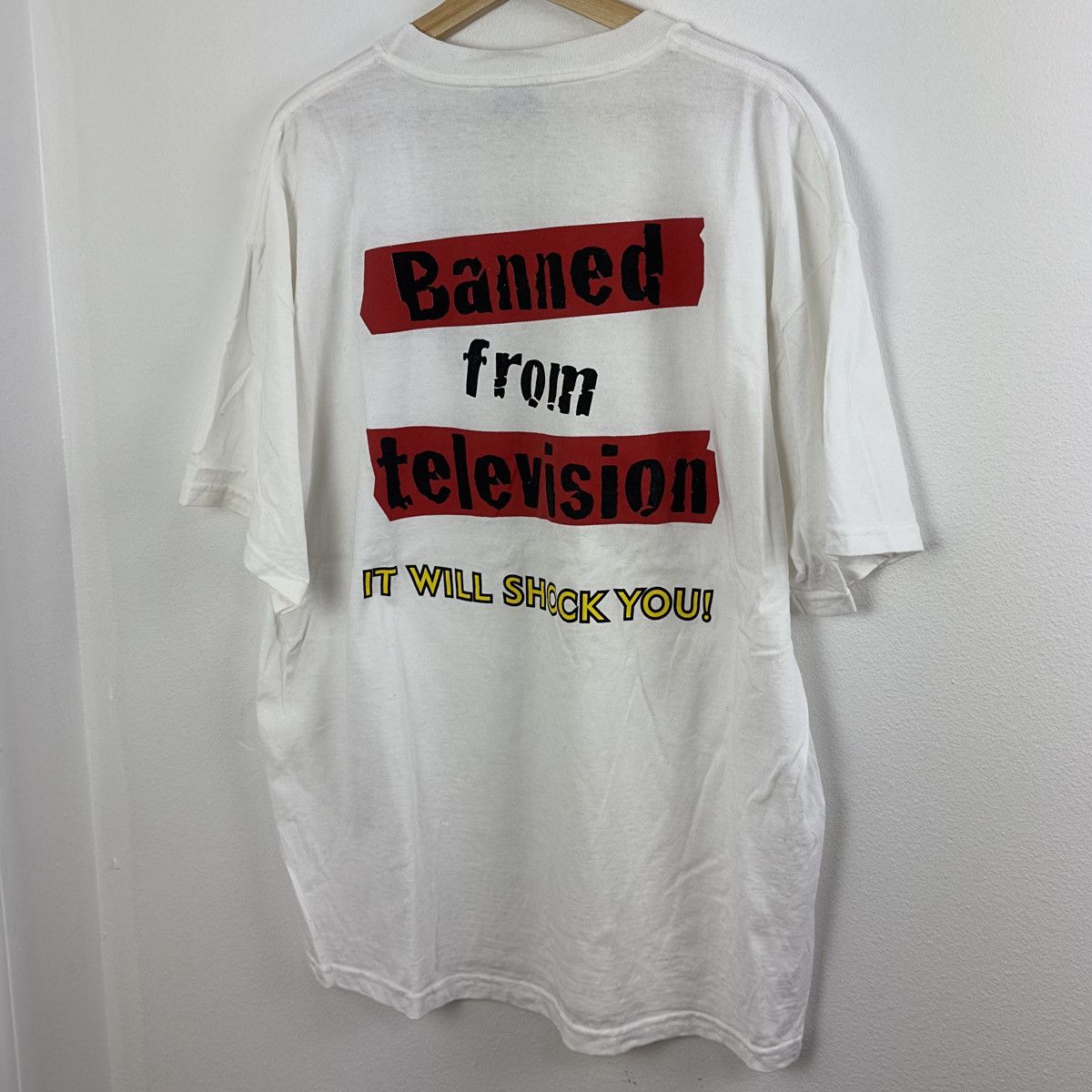 Vintage Vintage Banned From Television T Shirt Size US XL / EU 56 / 4 - 3 Thumbnail