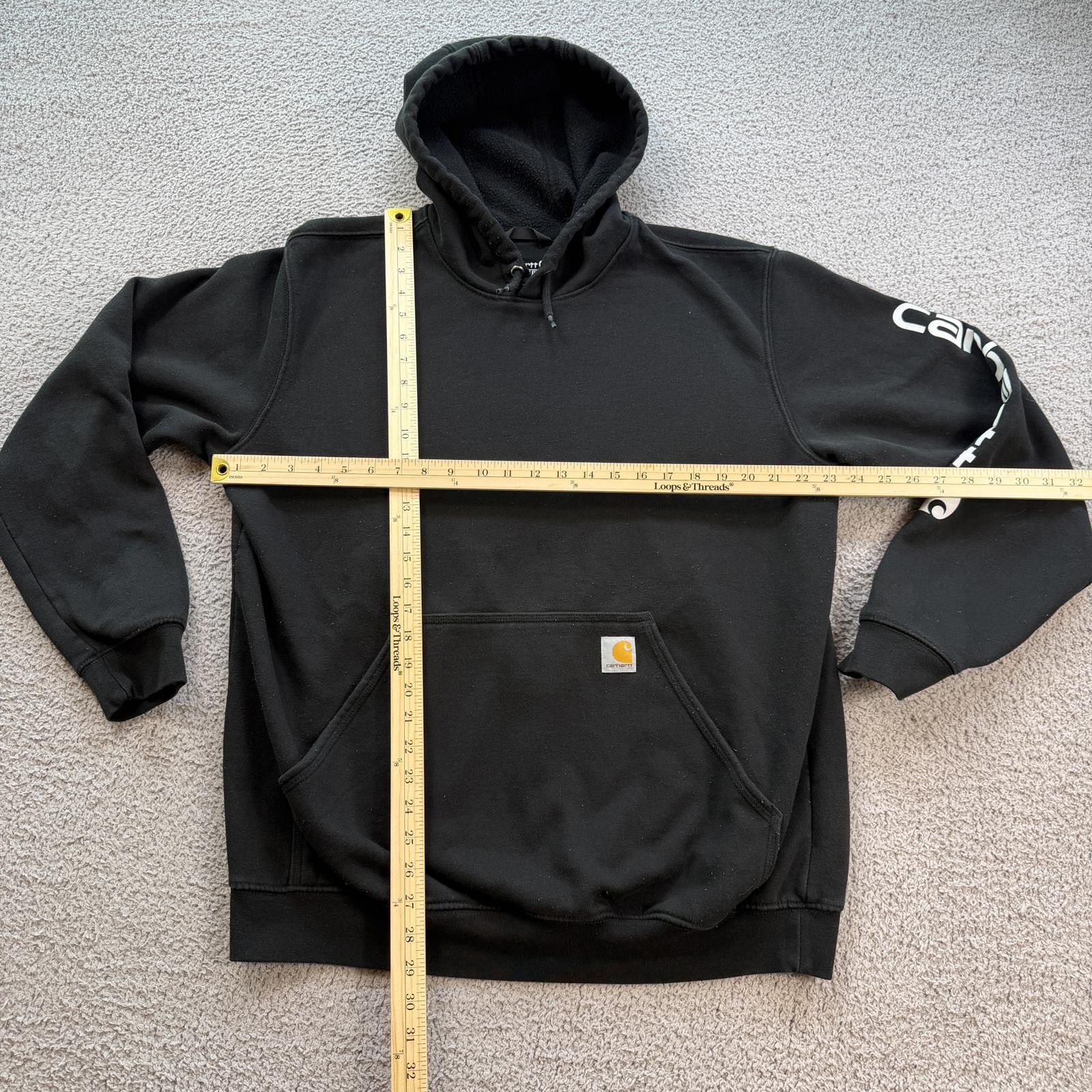 Carhartt Carhartt Black Pullover Hoodie L Loose Fit K288 Sweatshirt Size US L / EU 52-54 / 3 - 3 Thumbnail