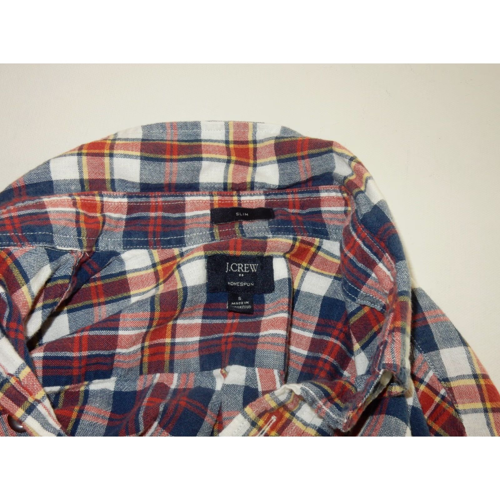 J.Crew VINTAGE J.CREW Men's Button-Up Shirt Size S Slim Fit Long Sleeve Cotton Plaid Blue 2010s Size US S / EU 44-46 / 1 - 4 Thumbnail