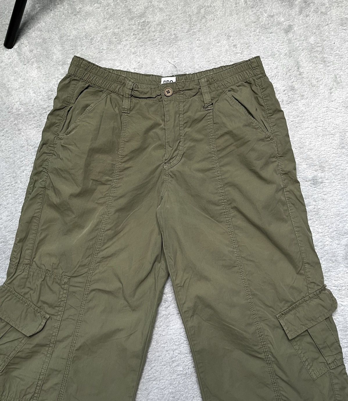 Vintage Vintage Khaki Green Cargo Pants Straight Urban Outfitters Size 32" / US 10 / IT 46 - 3 Thumbnail