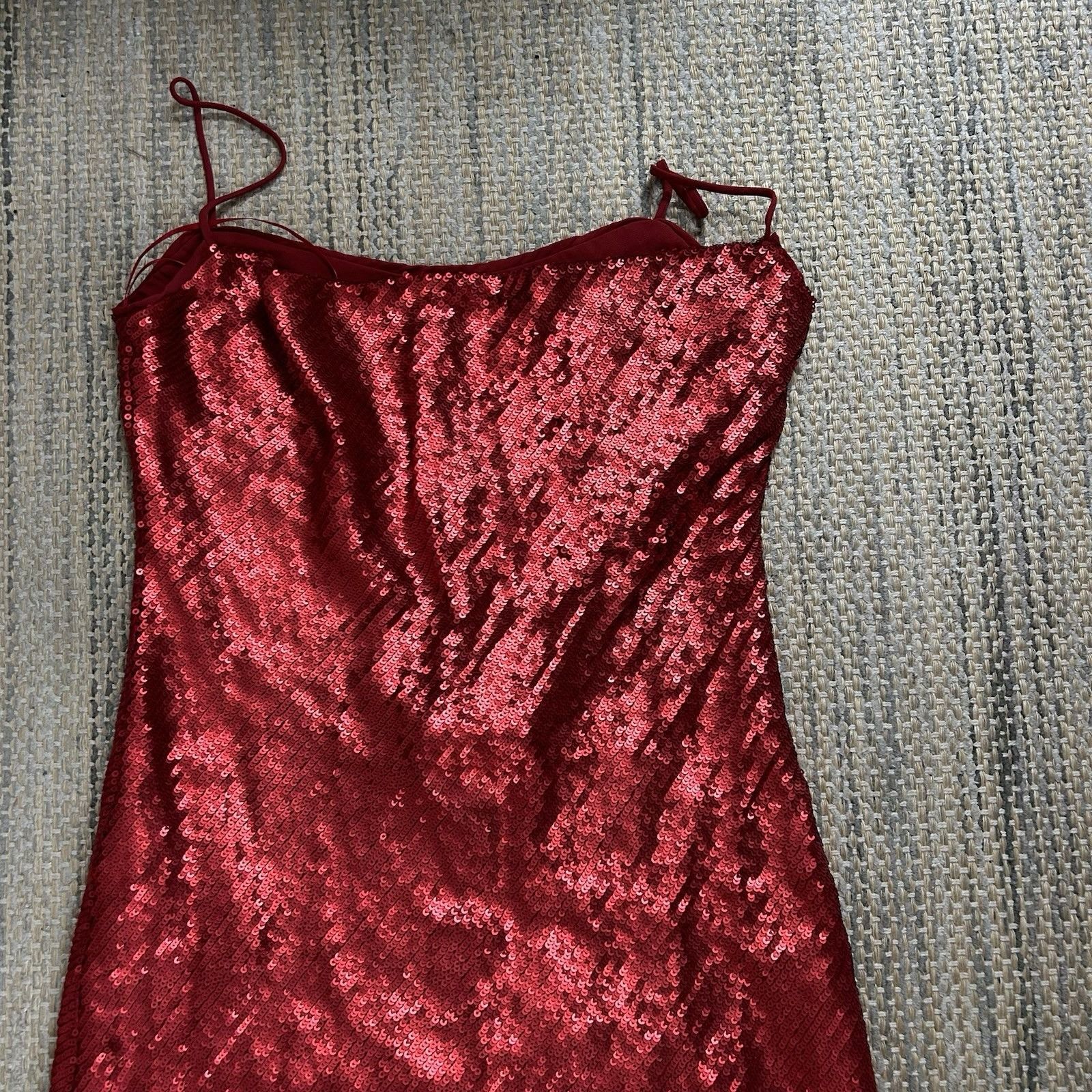 Zara Zara Womens Maroon Red Sequins Sequin Sleeveless Mini Party Size XS / US 0-2 / IT 36-38 - 12 Thumbnail