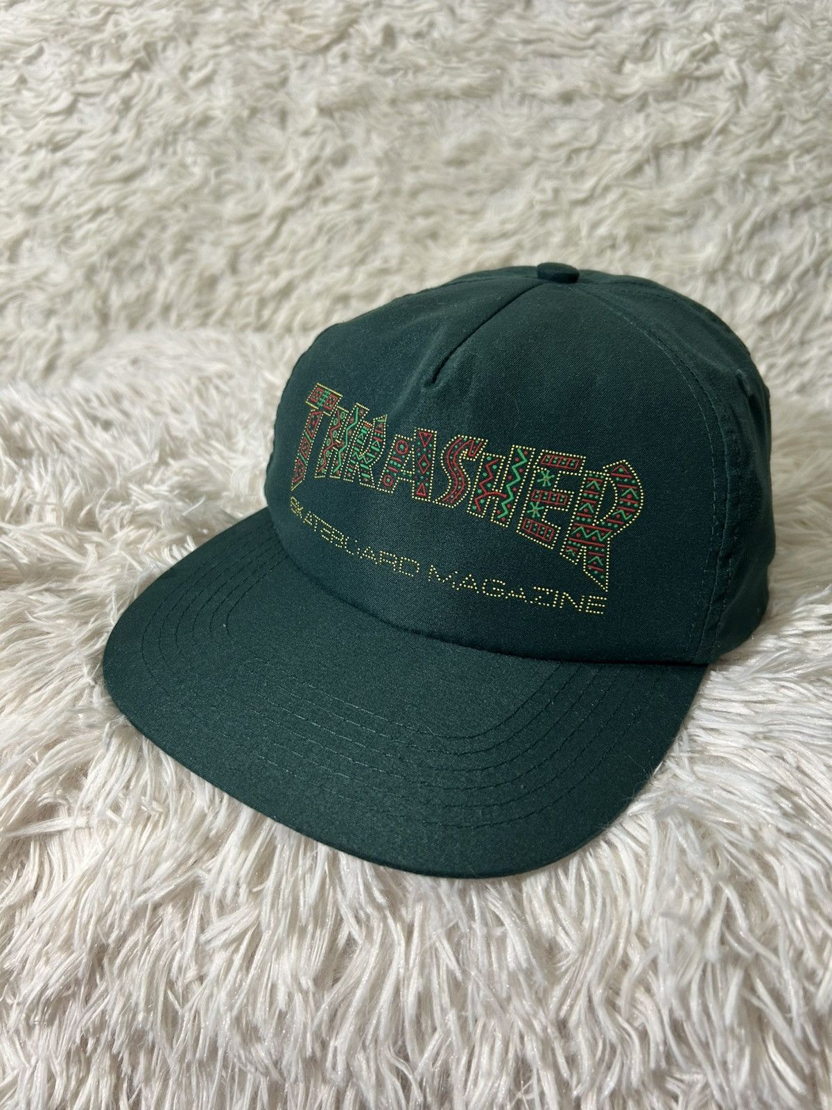 Thrasher × Vintage THRASHER Davis Snapback Cap Skateboarding Vintage Hat Size ONE SIZE - 3 Thumbnail
