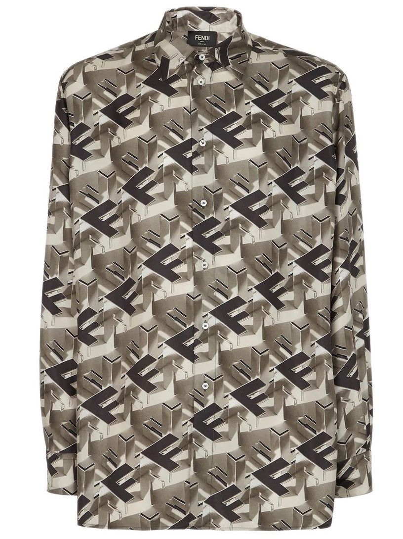 Fendi Fendi FF Blocks Shirt Size US L / EU 52-54 / 3 - 1 Thumbnail