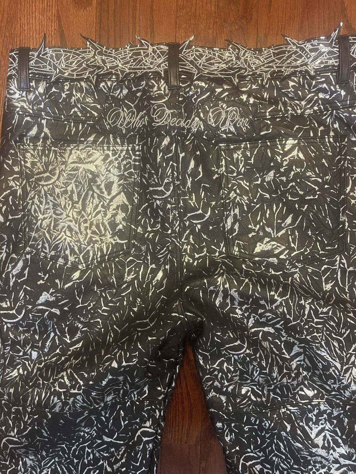 Who Decides War Who Decides War The Garden Glass Throne Black Leather Pants Size US 36 / EU 52 - 10 Thumbnail