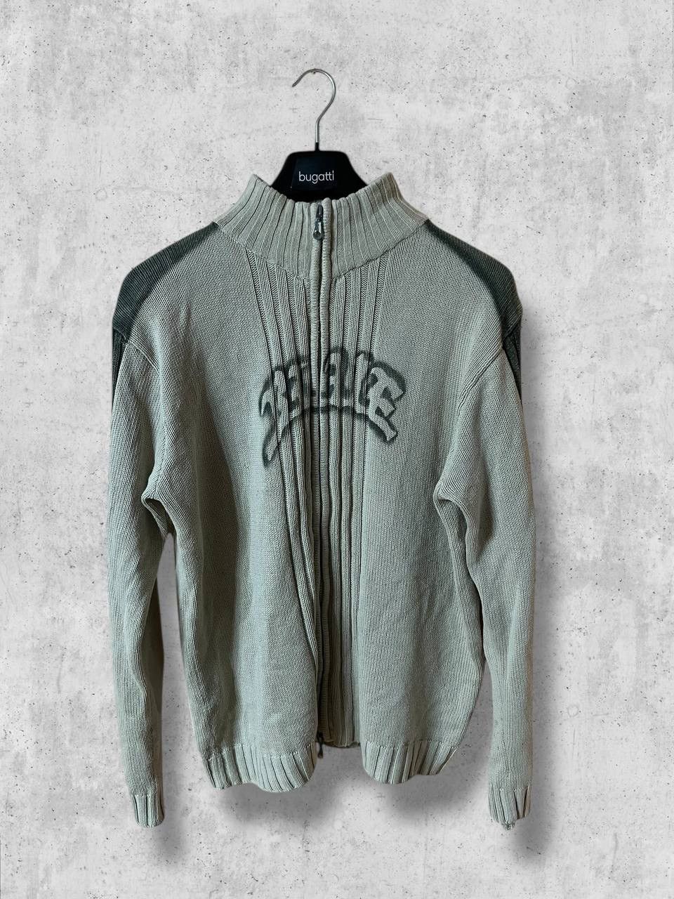 Vintage Avantgarde Graffiti LogoKnit Zipped Sweater ifsixwasnine y2k Size US L / EU 52-54 / 3 - 1 Thumbnail