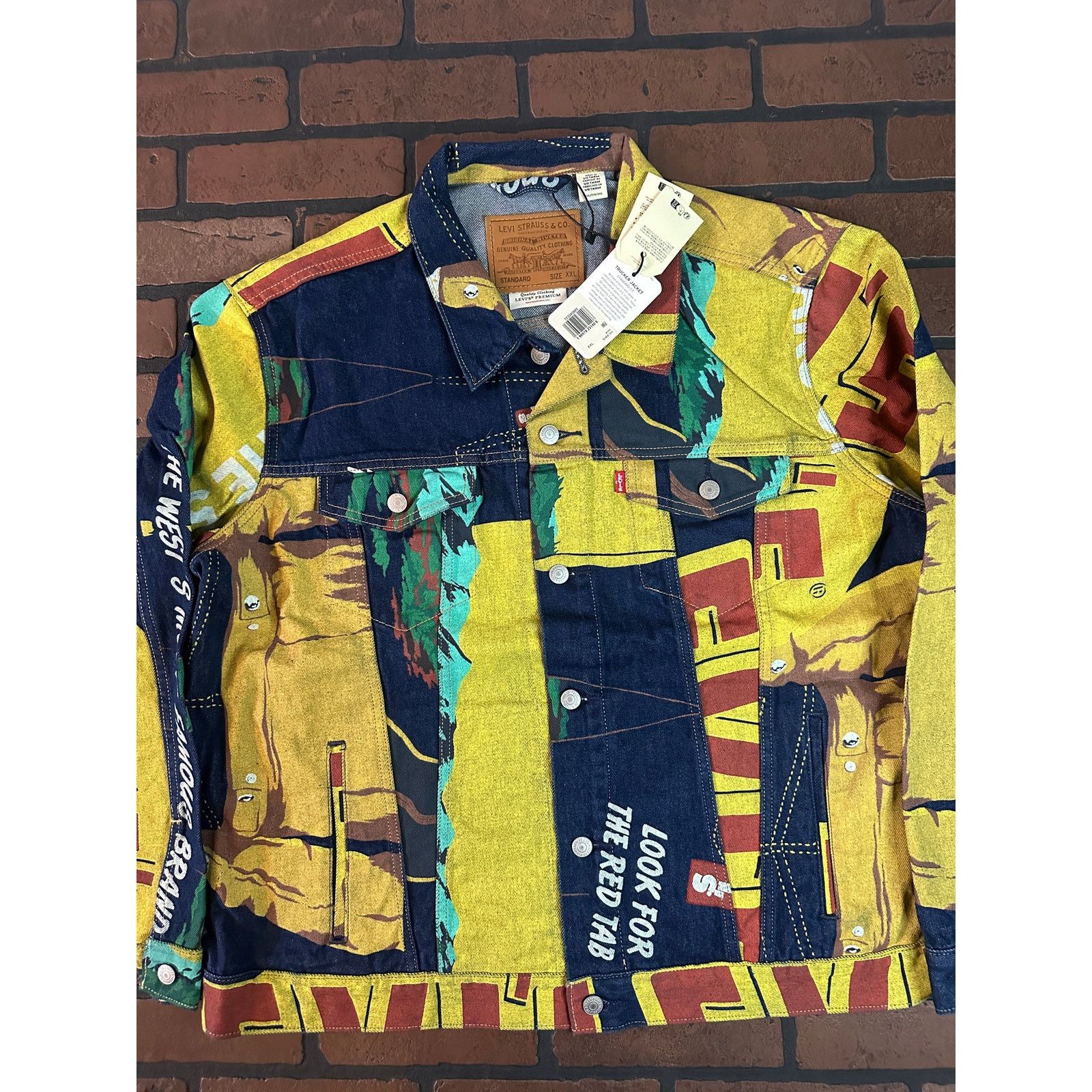 Levi's Levi's Graphic Denim Jacket Size US XL / EU 56 / 4 - 1 Thumbnail