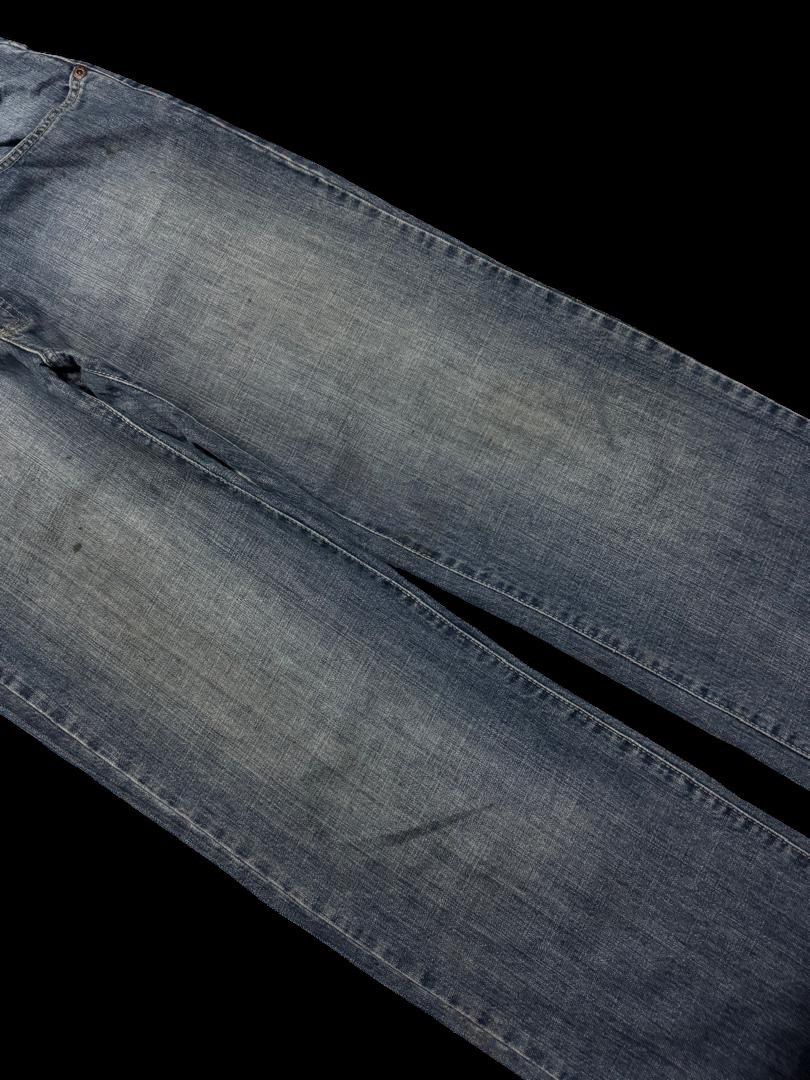Japanese Brand BAGGY Guga 🇯🇵 Jeans Rusty Mudwash Sick Style Distressed Jean Size US 33 - 6 Thumbnail