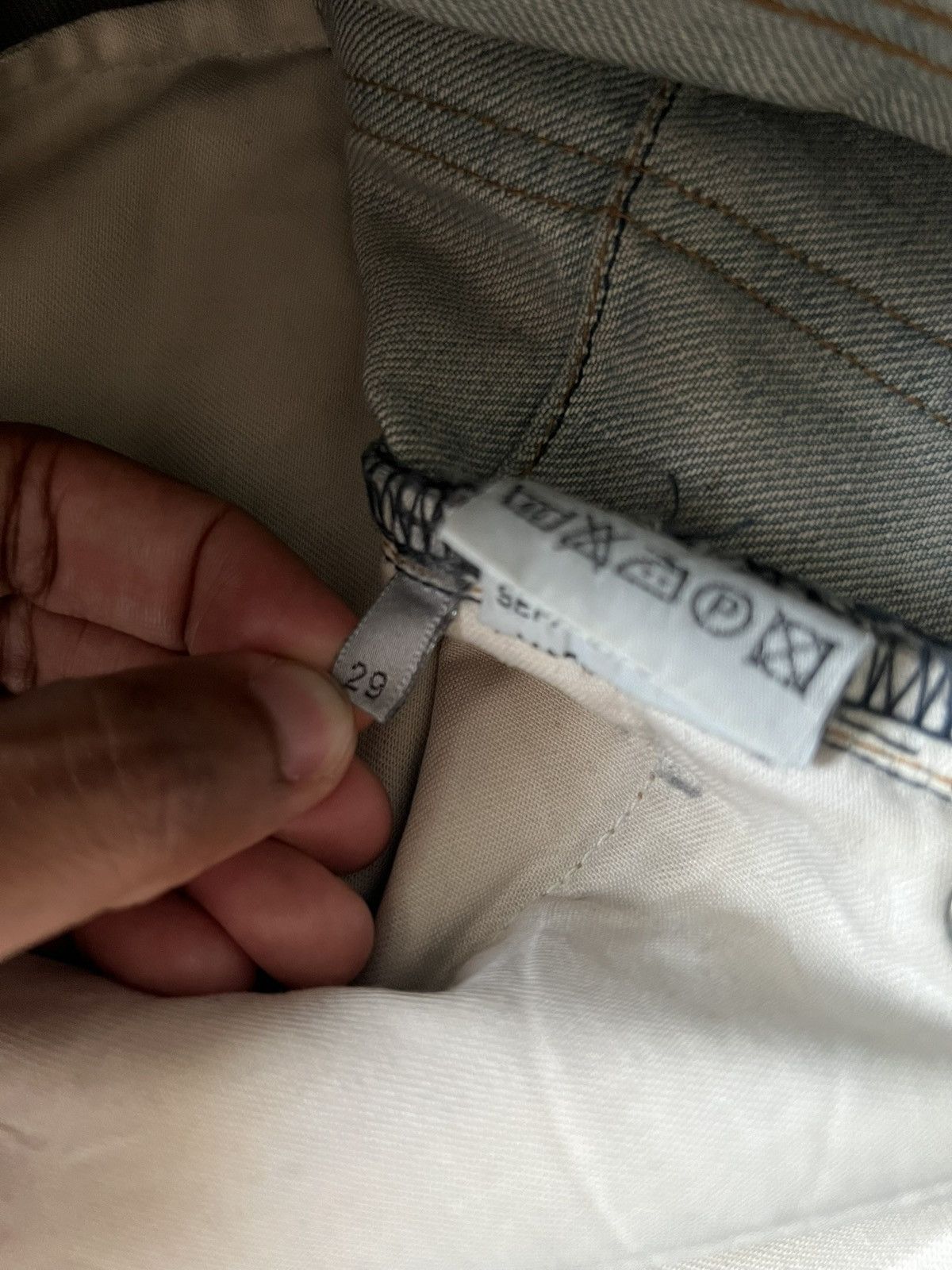 Dior Dior SS04 Waxed Bleu Claire Denim Size US 29 - 5 Thumbnail