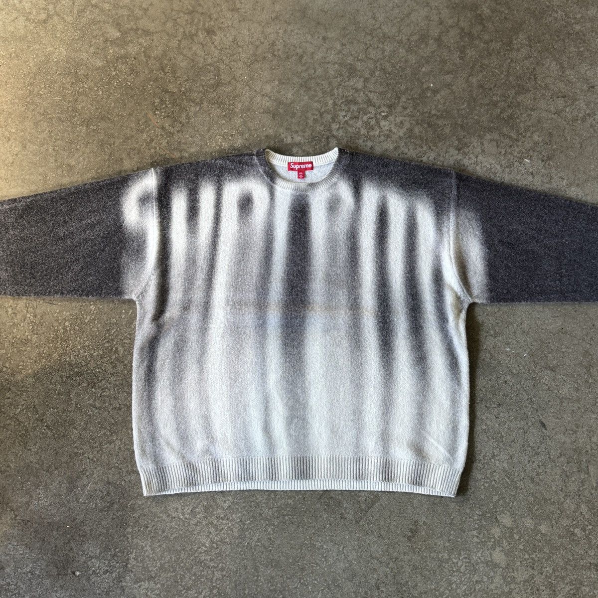Supreme Blurred Logo Sweater | Grailed