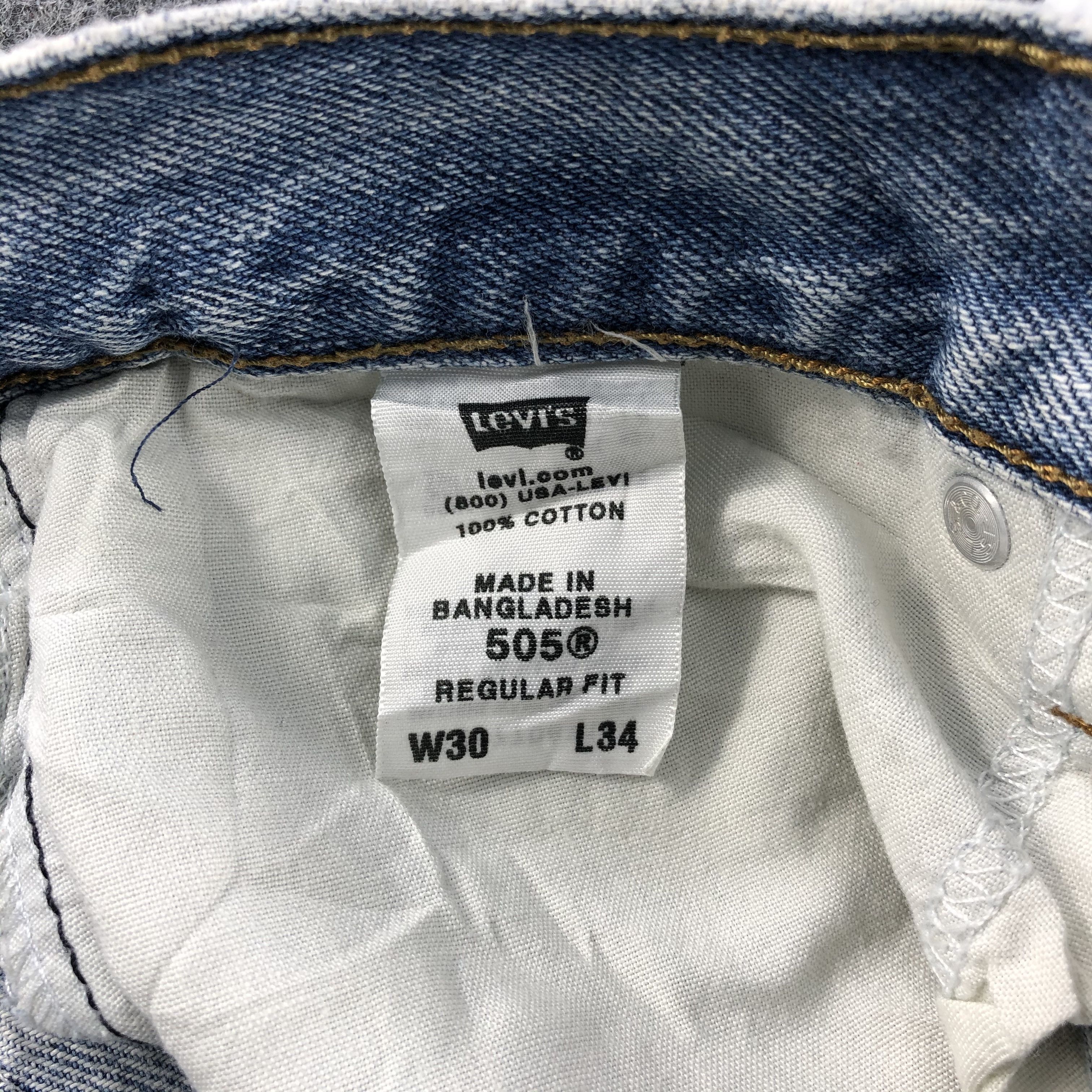 Levi's Light Wash Vintage Levis 505 Jeans-J1156 Size US 30 / EU 46 - 10 Thumbnail